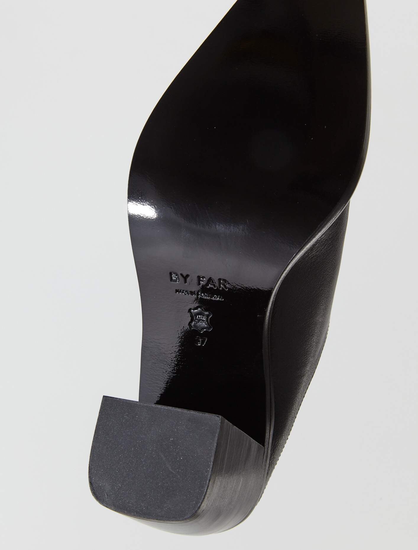 Nef Nappa Leather Mule in Black