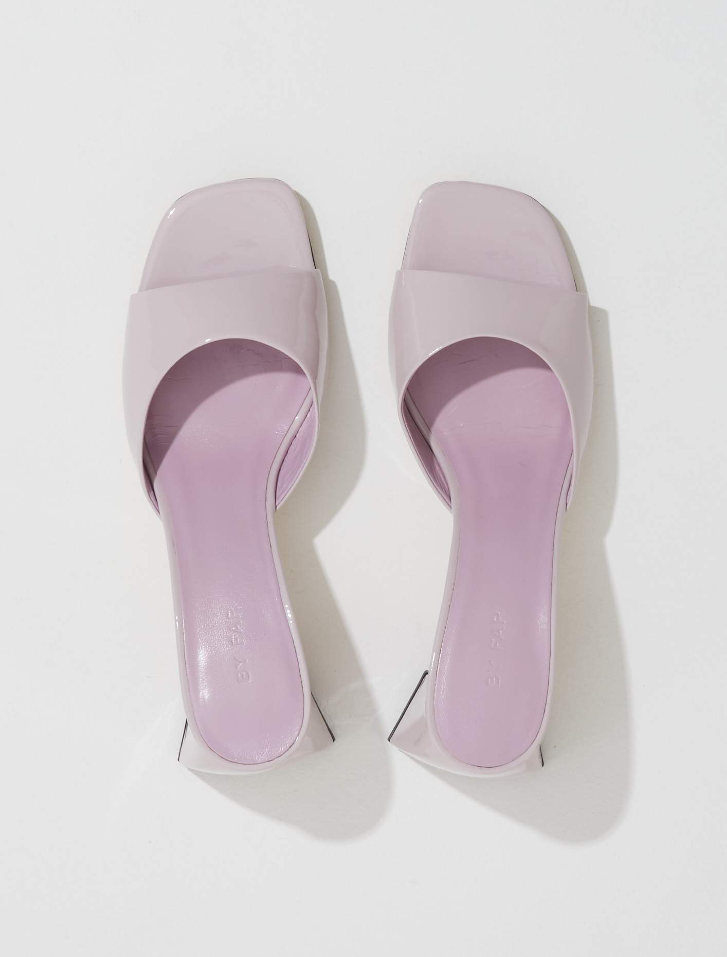 Romy Patent Leather Sandals in Dawn