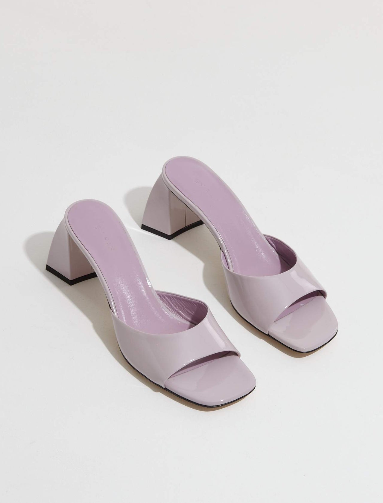 Romy Patent Leather Sandals in Dawn