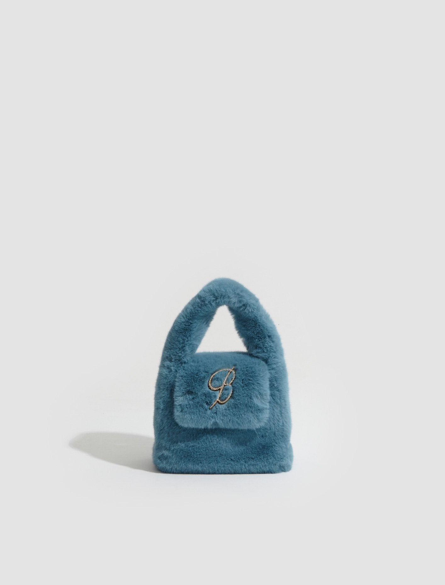 Faux Fur Bag in Lagoon