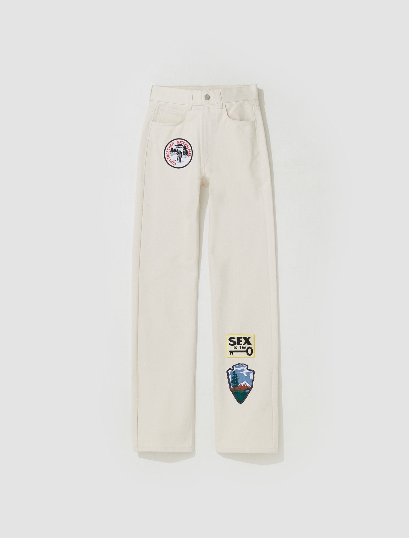 The Booty Guard Trousers in Beige