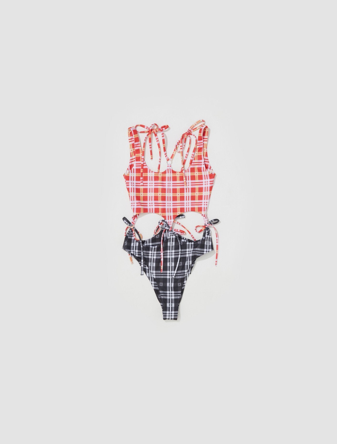 Circle Swimsuit in Tartan