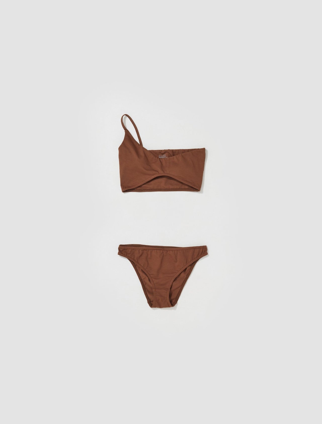 Asymmetric Underwear Set in Mocha