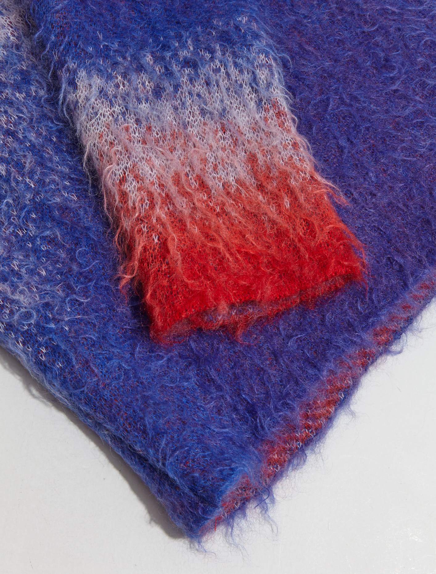 Degrade Gradient Sweater in Blue & Red