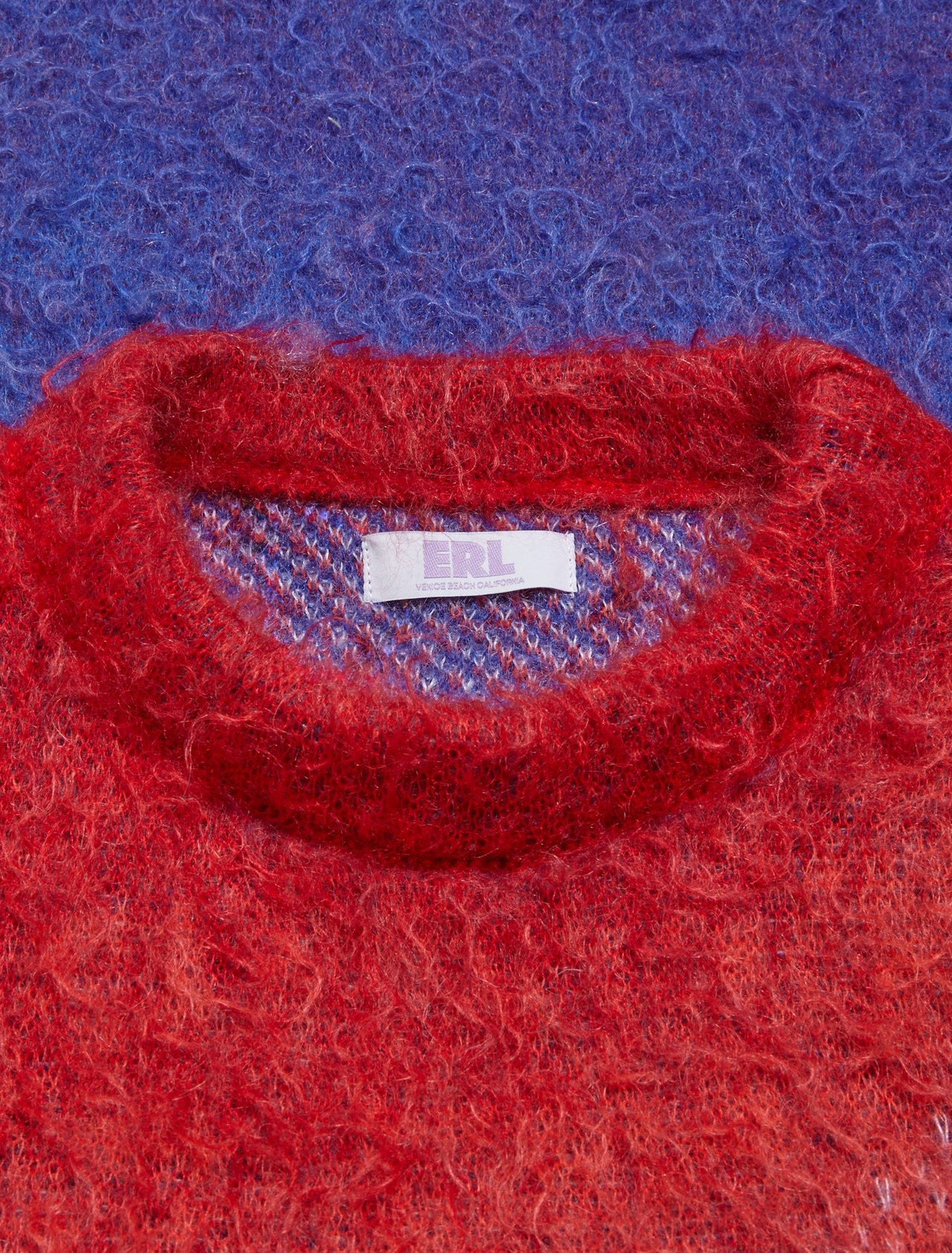 Degrade Gradient Sweater in Blue & Red