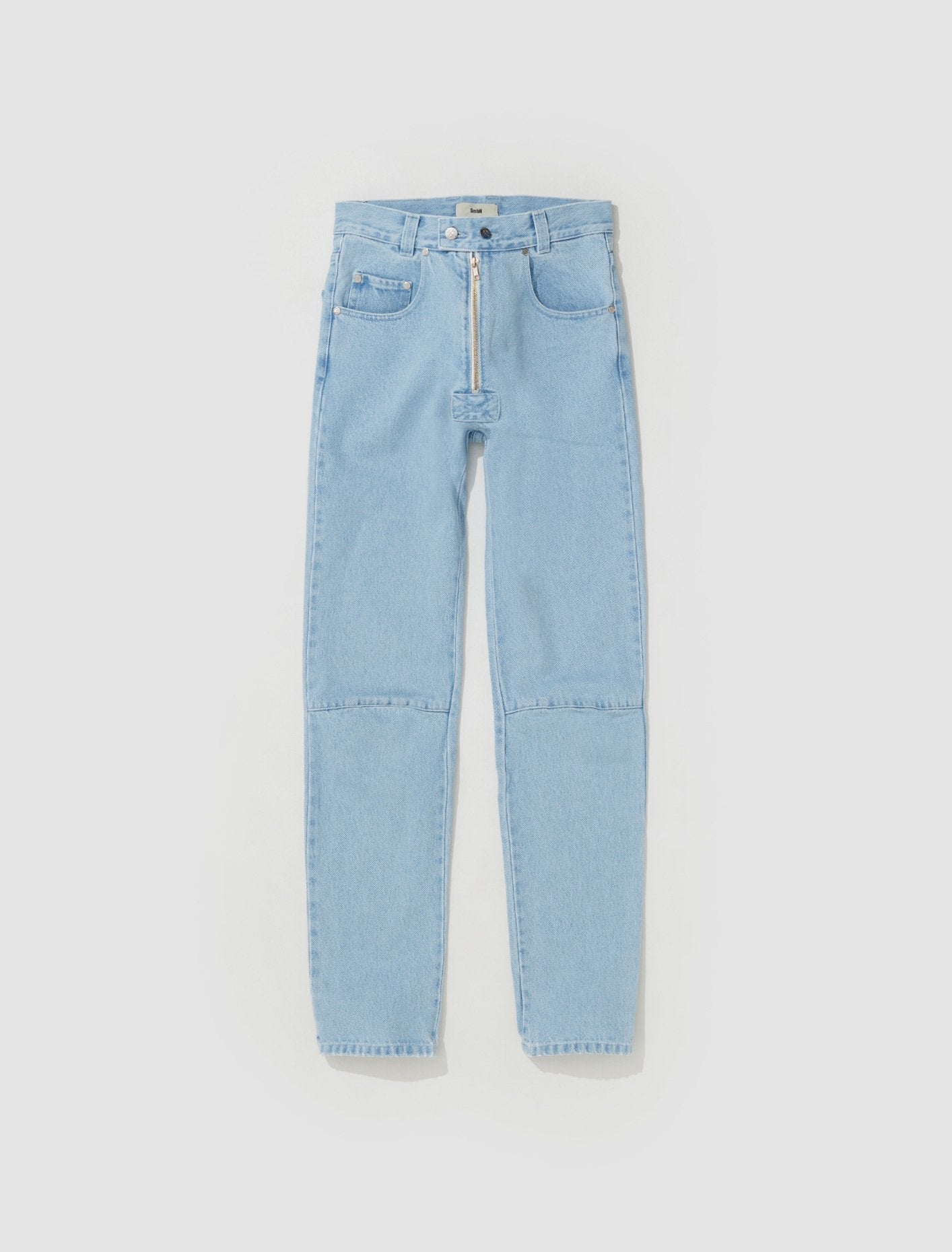 Darveesh 5 Pocket Denim Trousers in Light Indigo