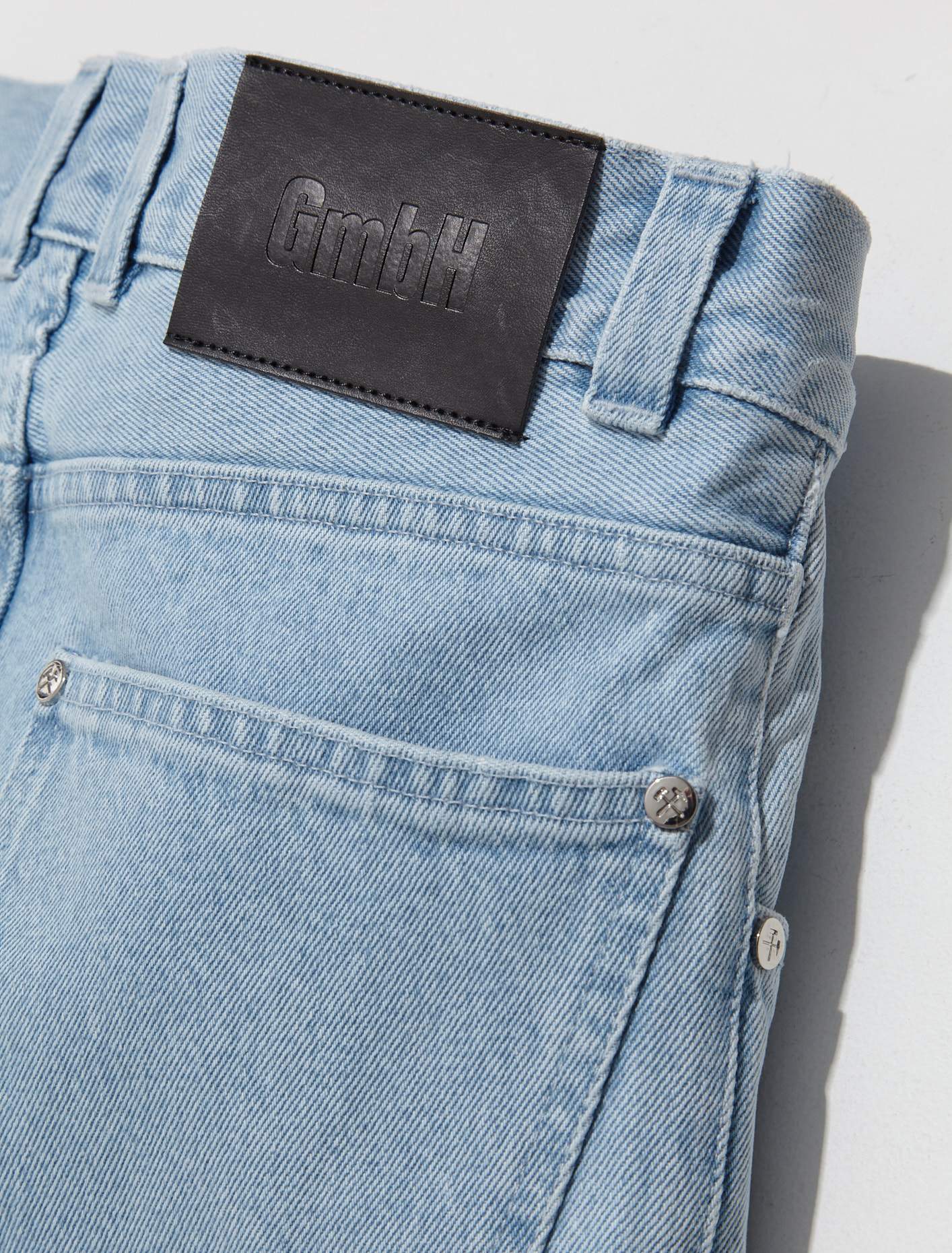 Darveesh 5 Pocket Denim Trousers in Light Indigo