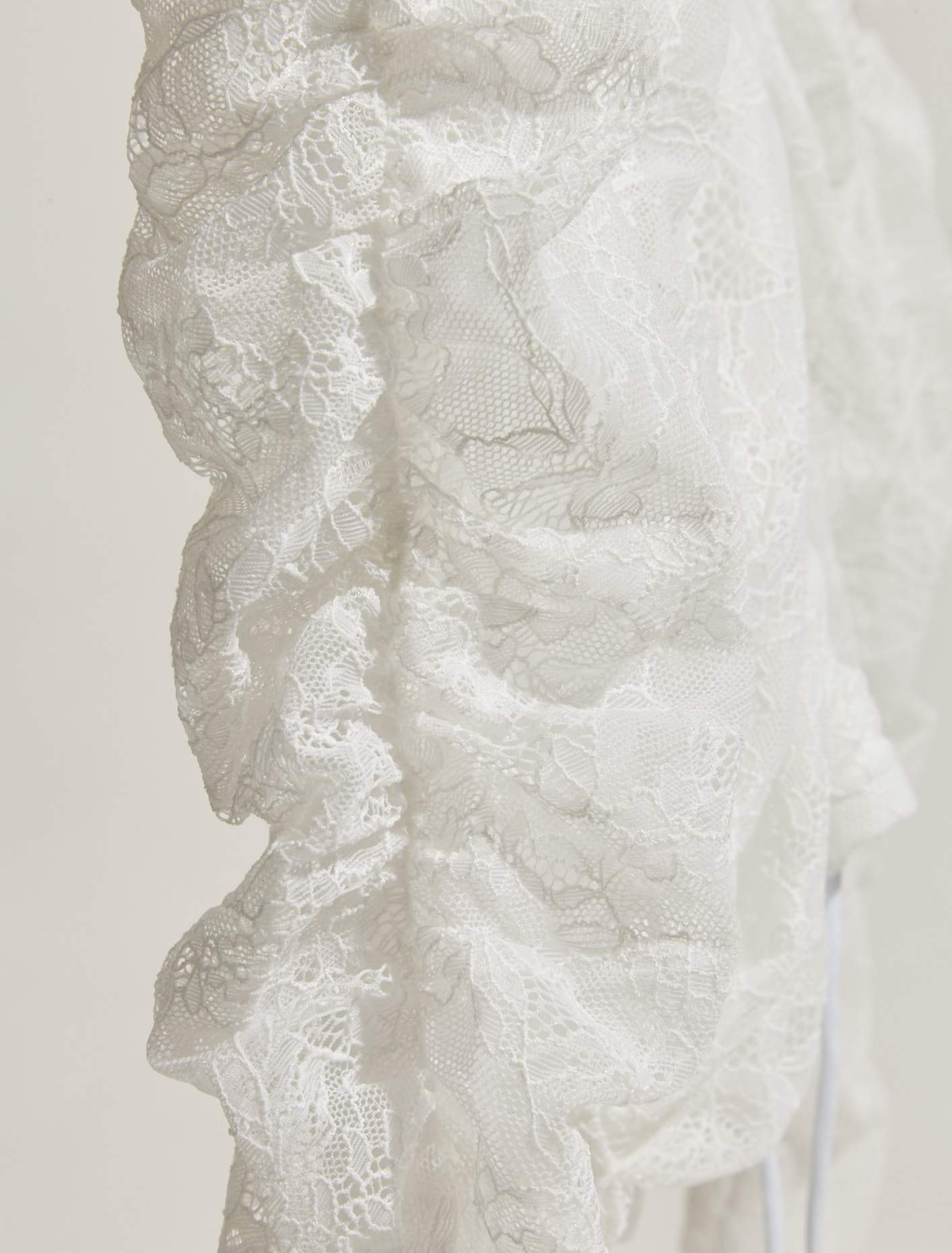 Laced Top in Alabaster White