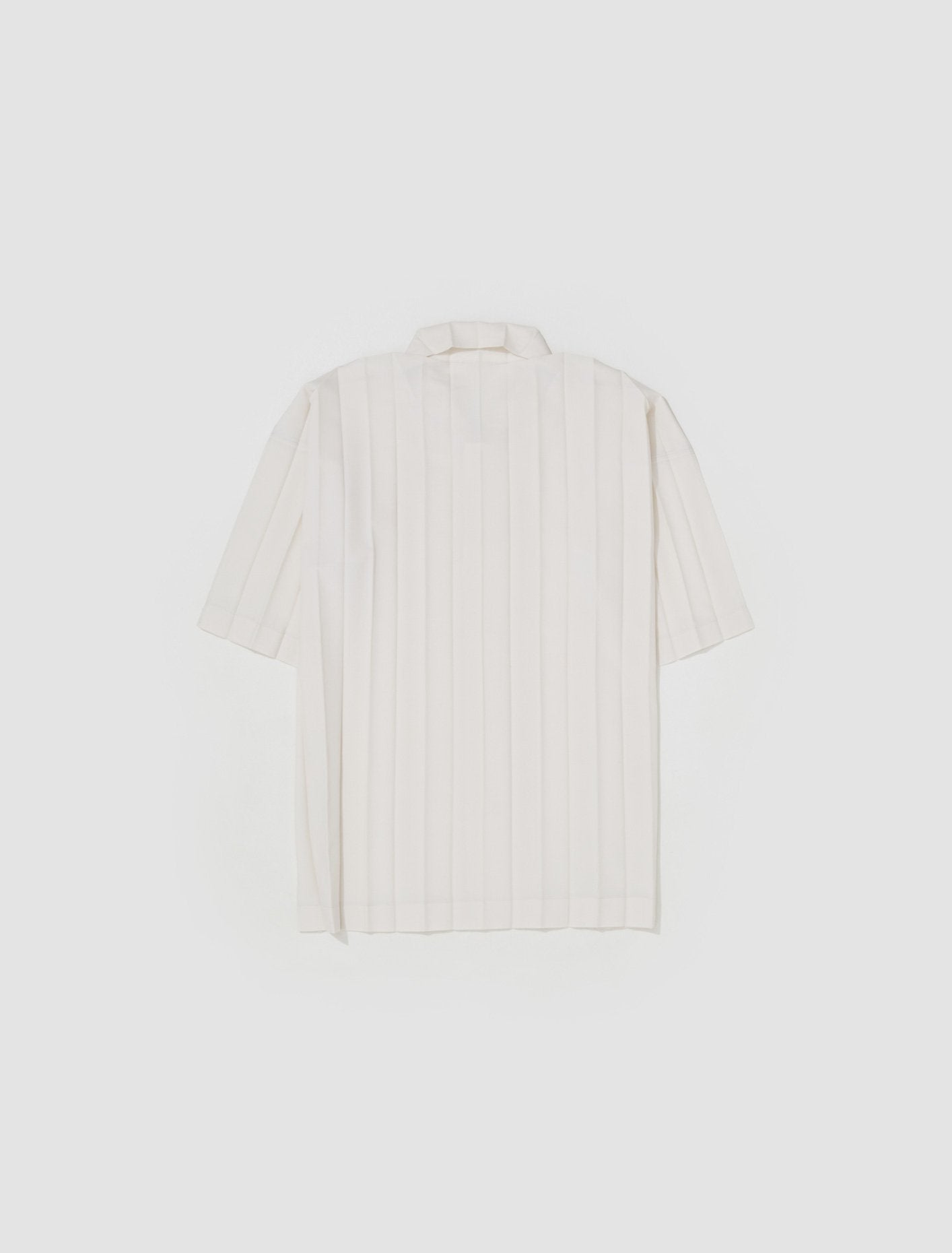 Pleated Shirt in Ivory