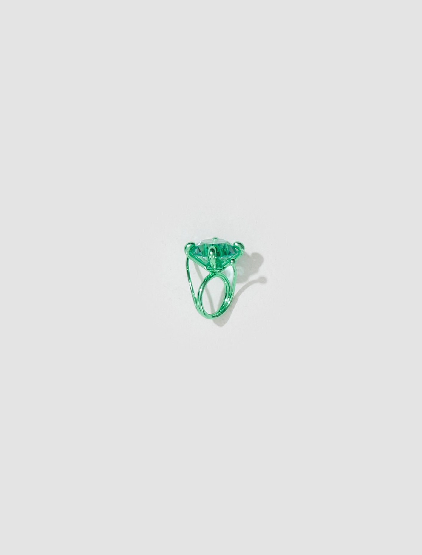 XL Stone Ring in Mint Green