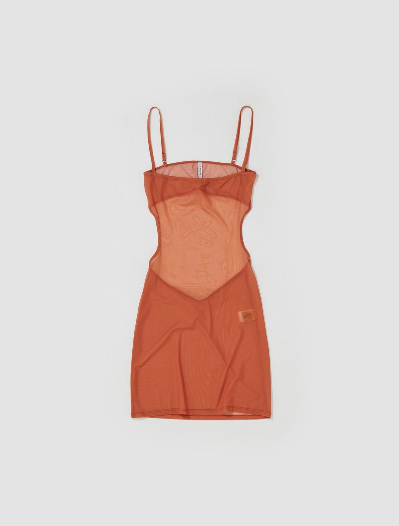 Slip Mini Dress in Rust