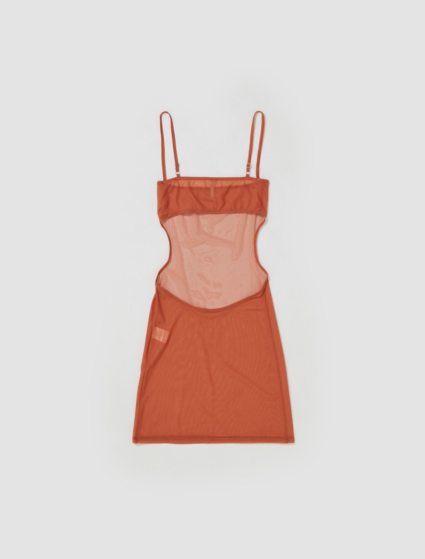 Slip Mini Dress in Rust