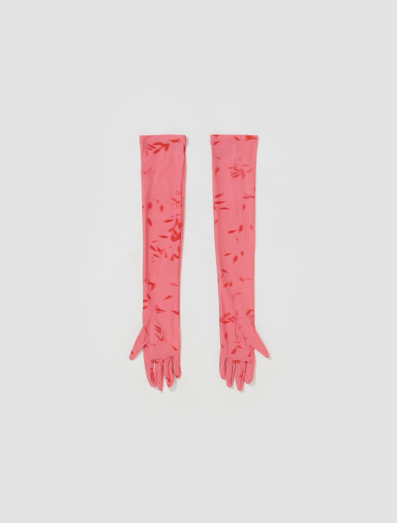 Jersey Gloves in Pink & Red