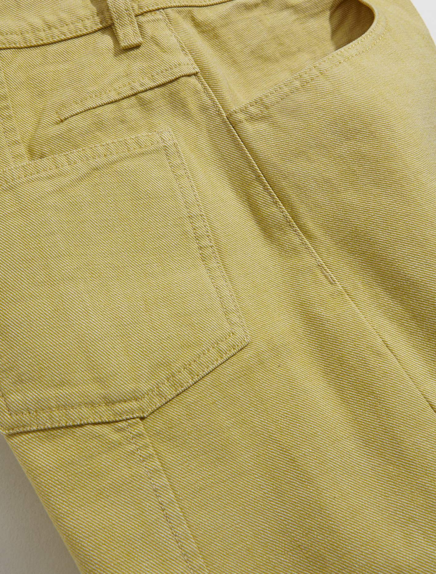 Organic Dyed Denim in Sunflower