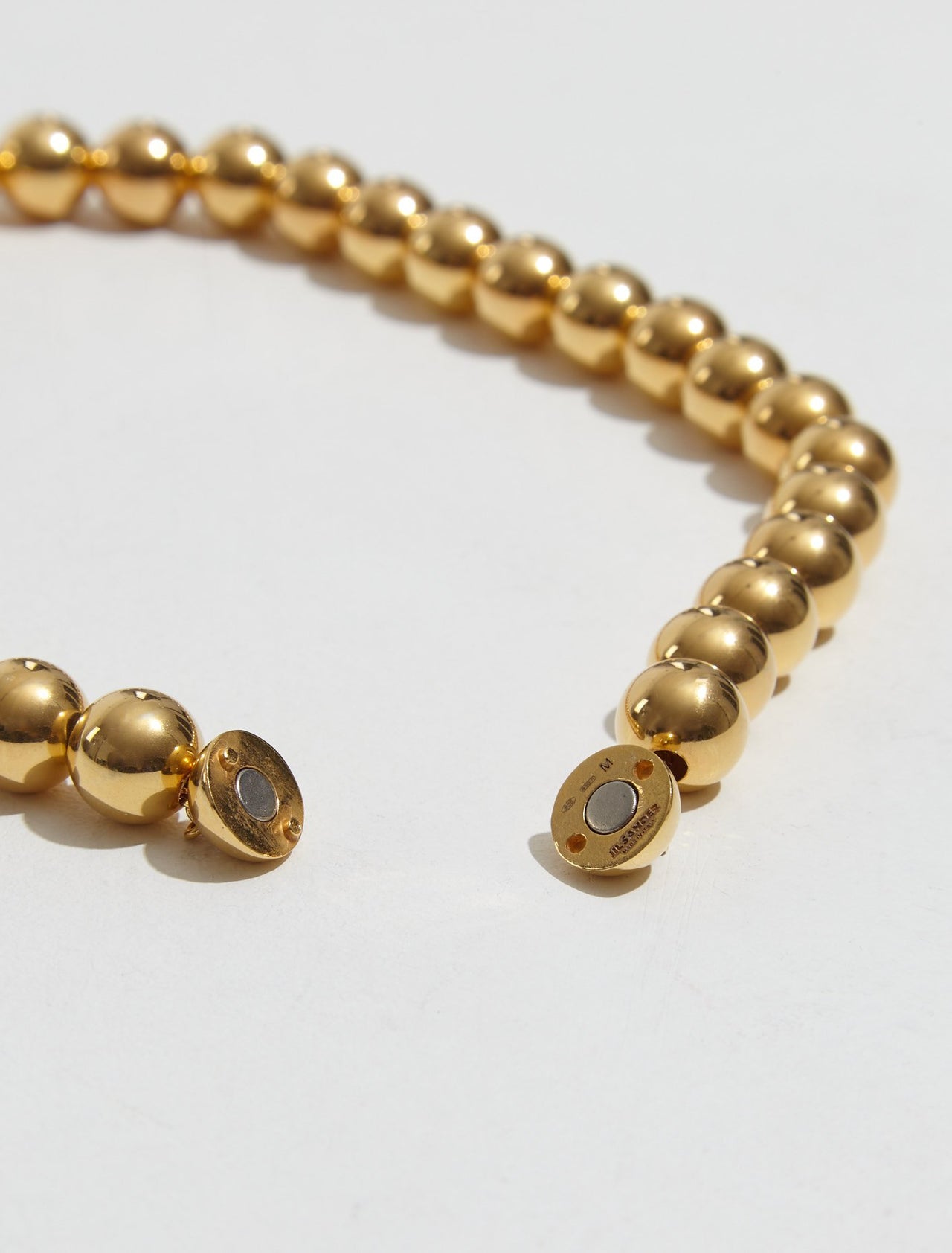 Metal Sphere Necklace in Gold