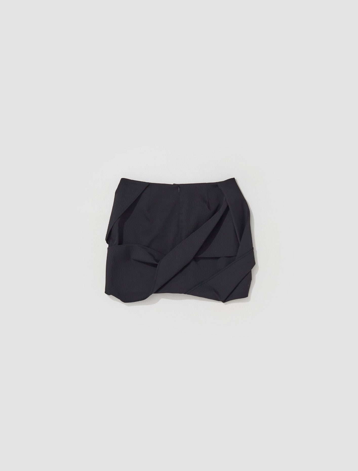 Centaur Draped Skirt in Muted Black