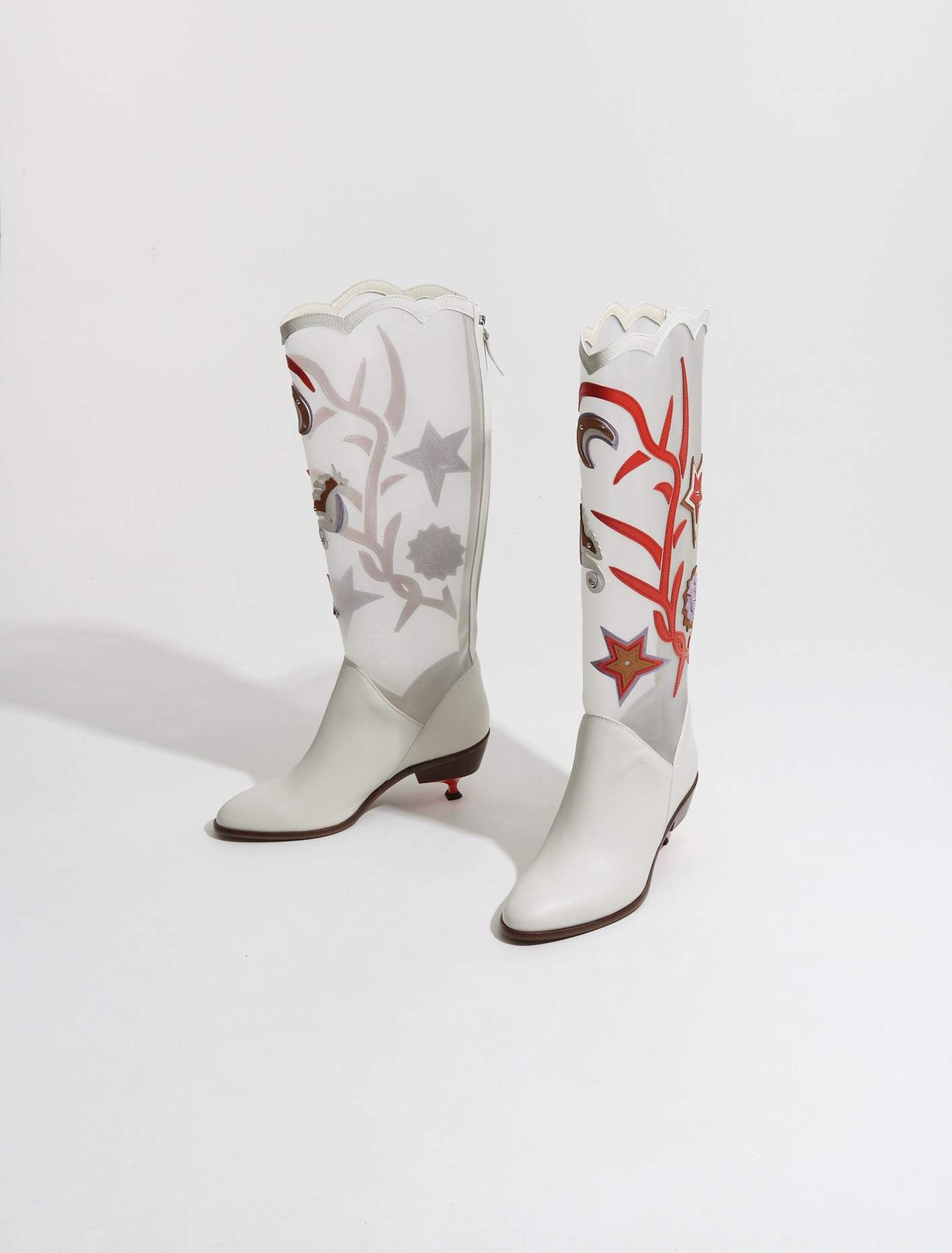 Mirka Boots in Cream Multi