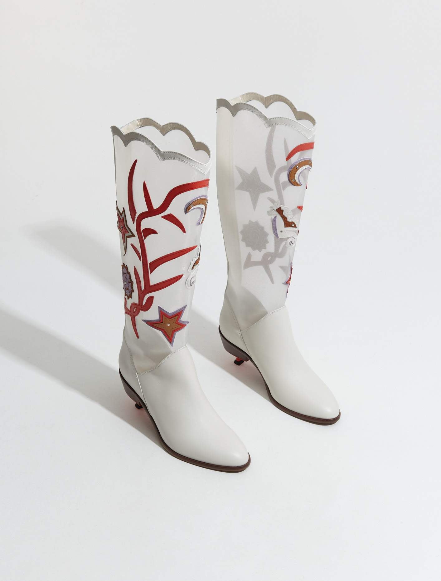 Mirka Boots in Cream Multi