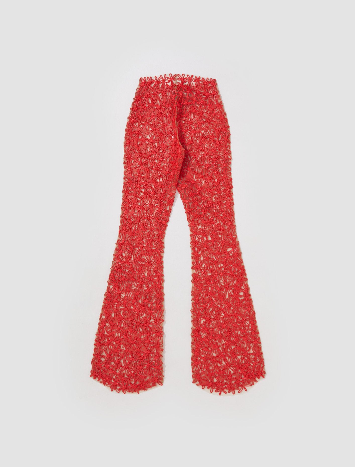 Flared Pants in Red