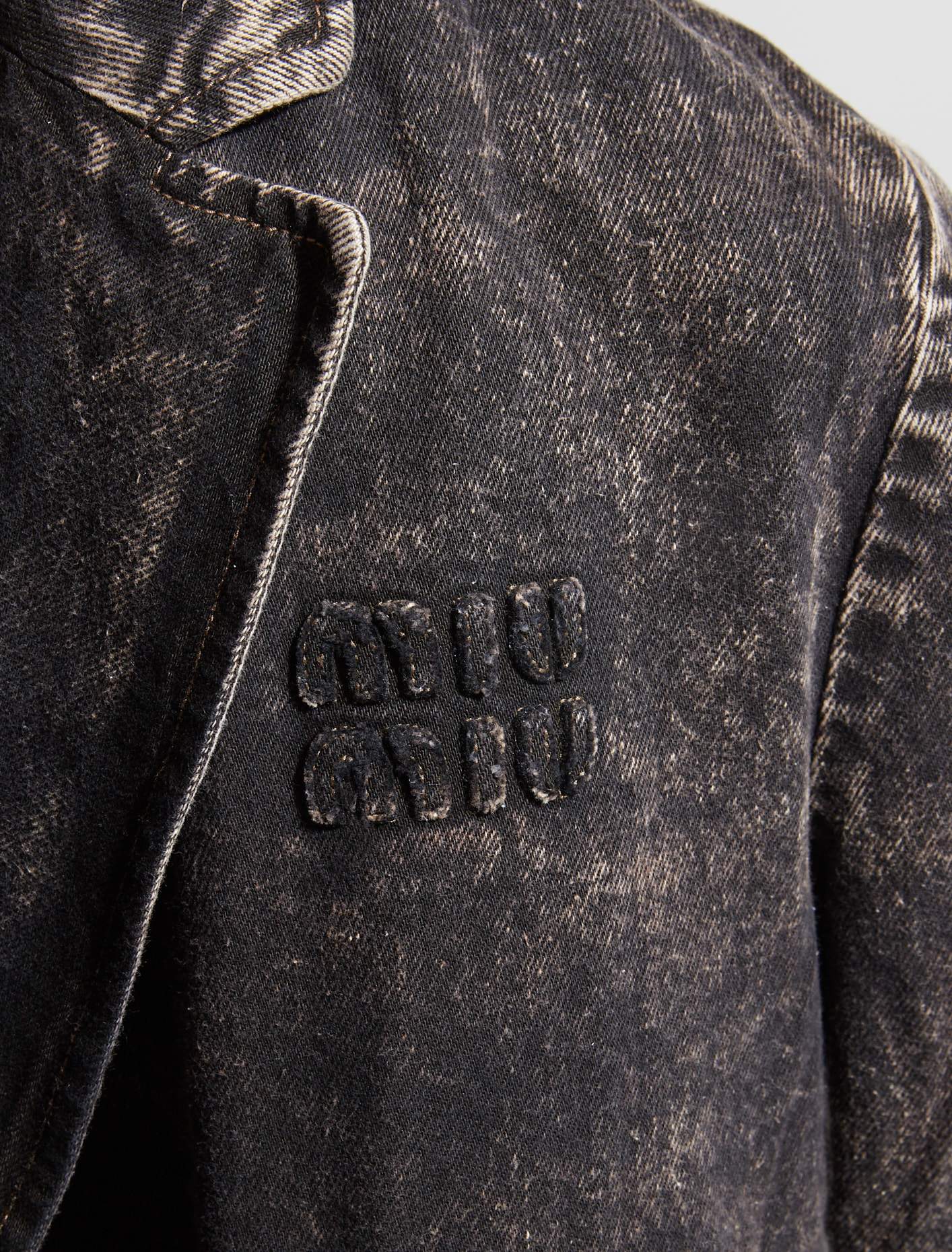 Denim Coat in Black