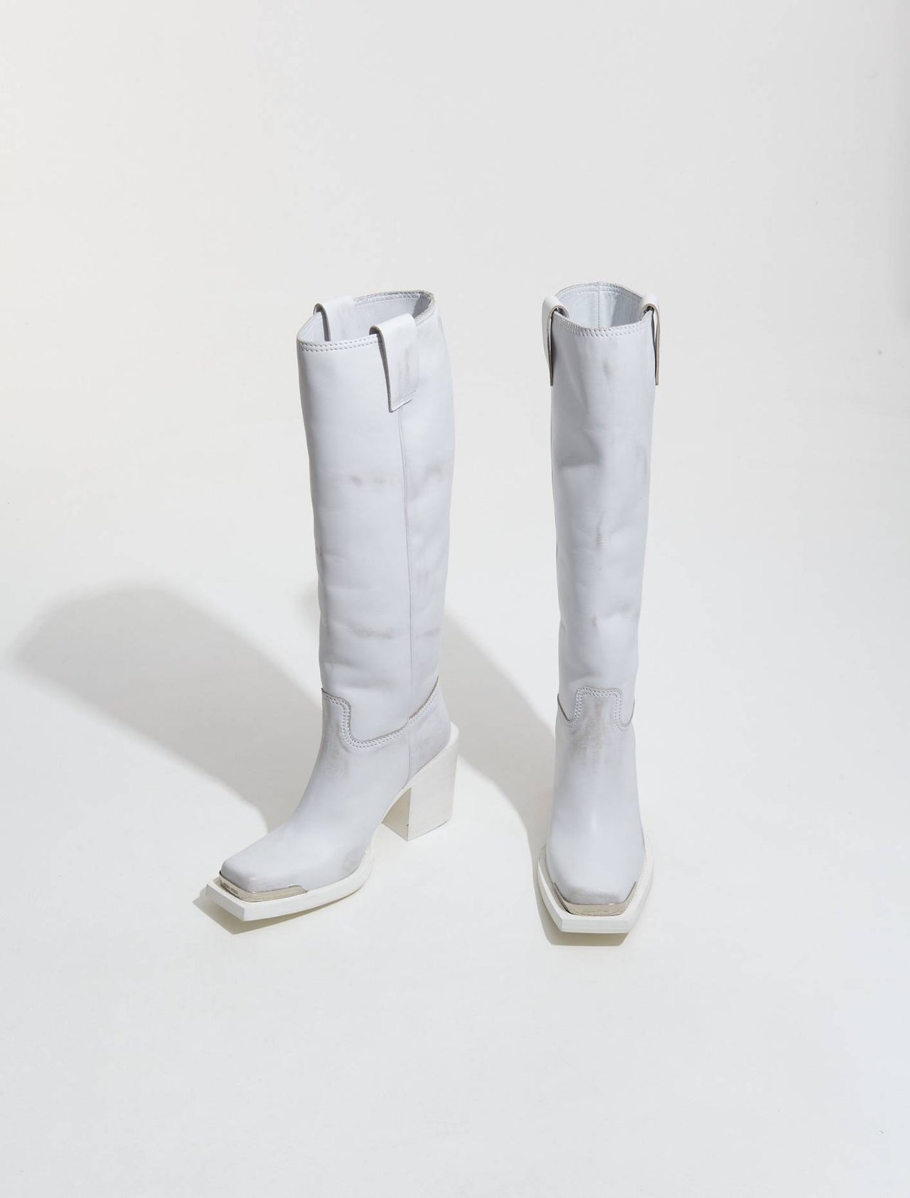 Leather Boots in White