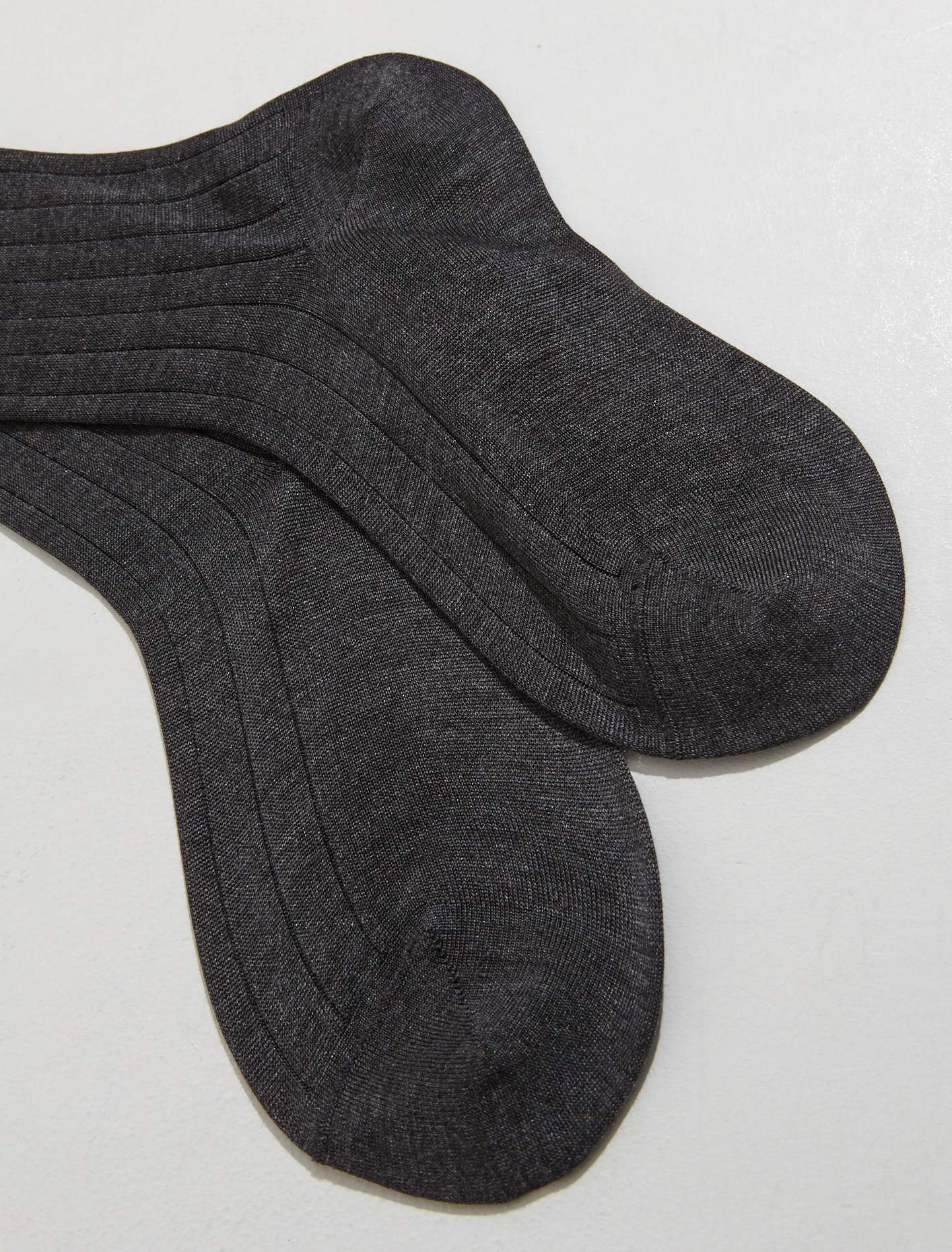 Silk Socks in Grey