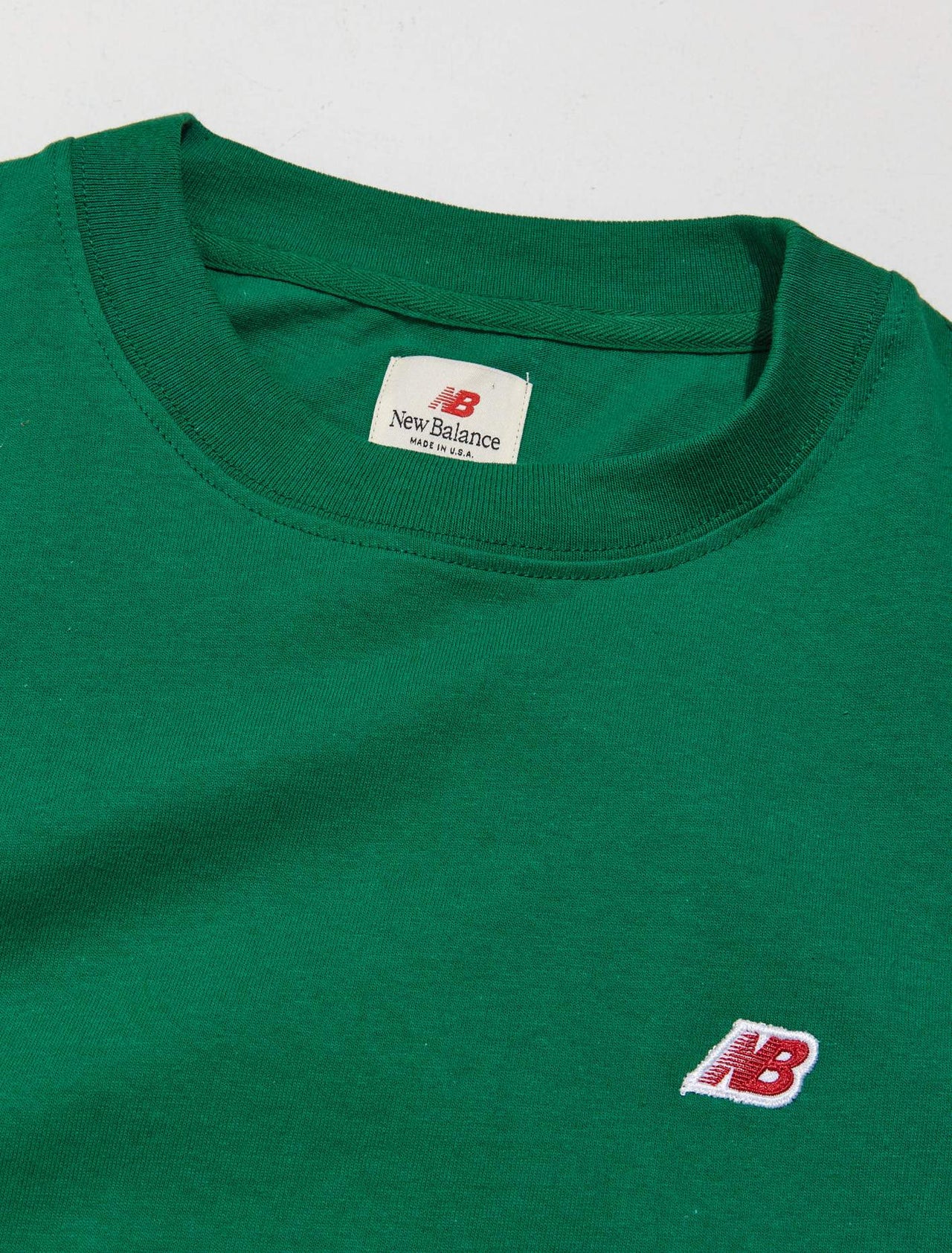 NB 'Made in USA' Long Sleeve T-Shirt in Classic Pine