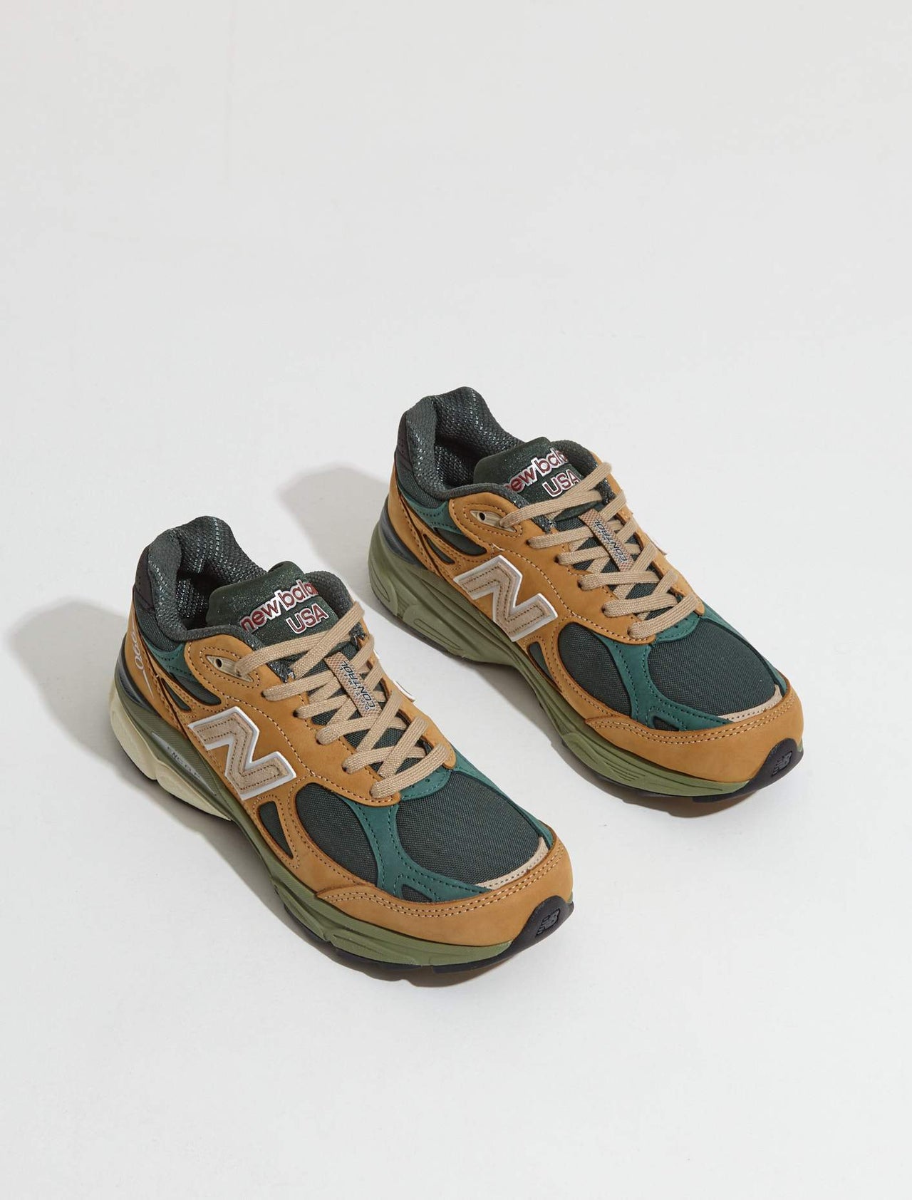 M990 v3 'Made in USA' Sneaker in Tan Green