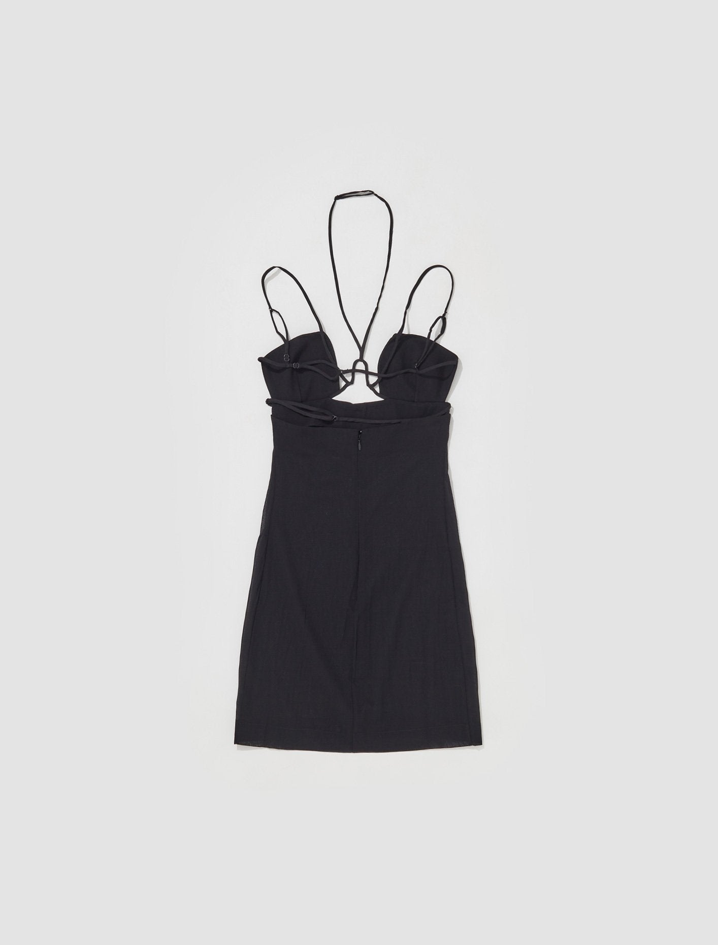 Under Wire Bra Mini Dress in Black