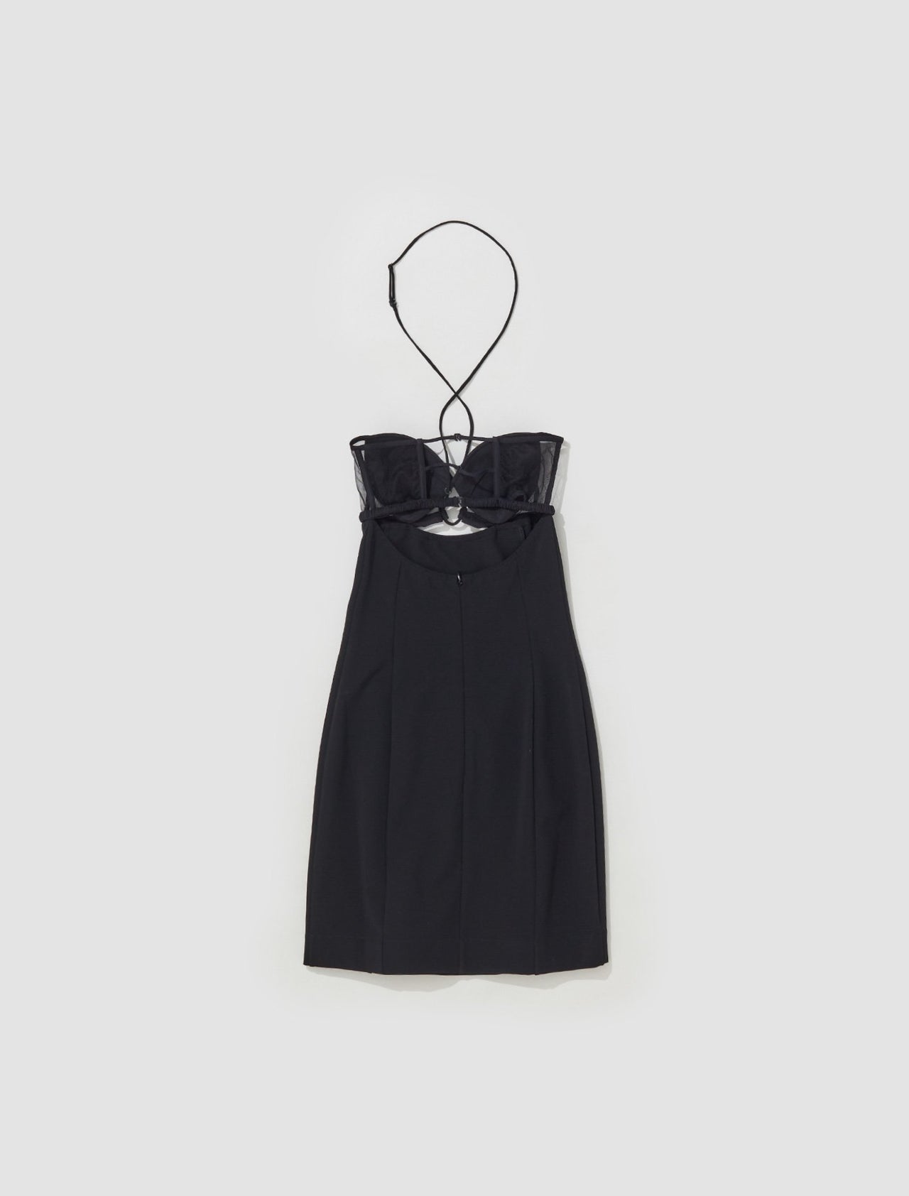 Hilma Halterneck Mini Dress in Black