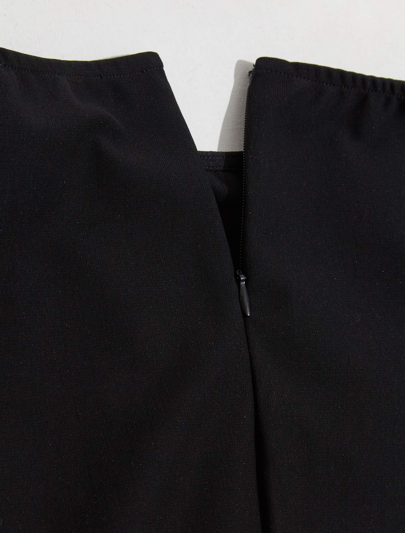 Mini Skirt with Hip Heart Detail in Black