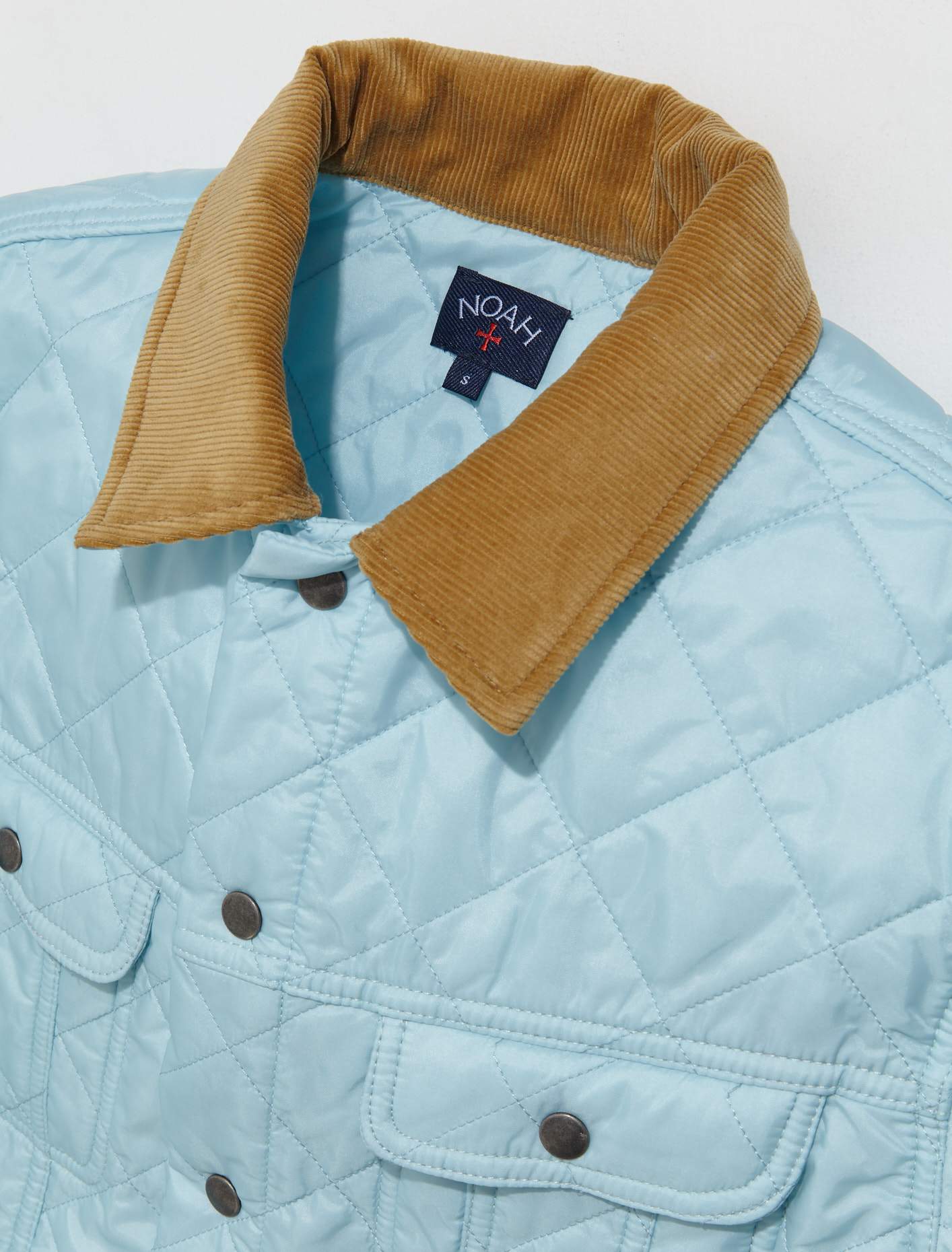 Noah - Quilted Trucker Jacket in Light Blue - OW030SS23LBL – Voo Store