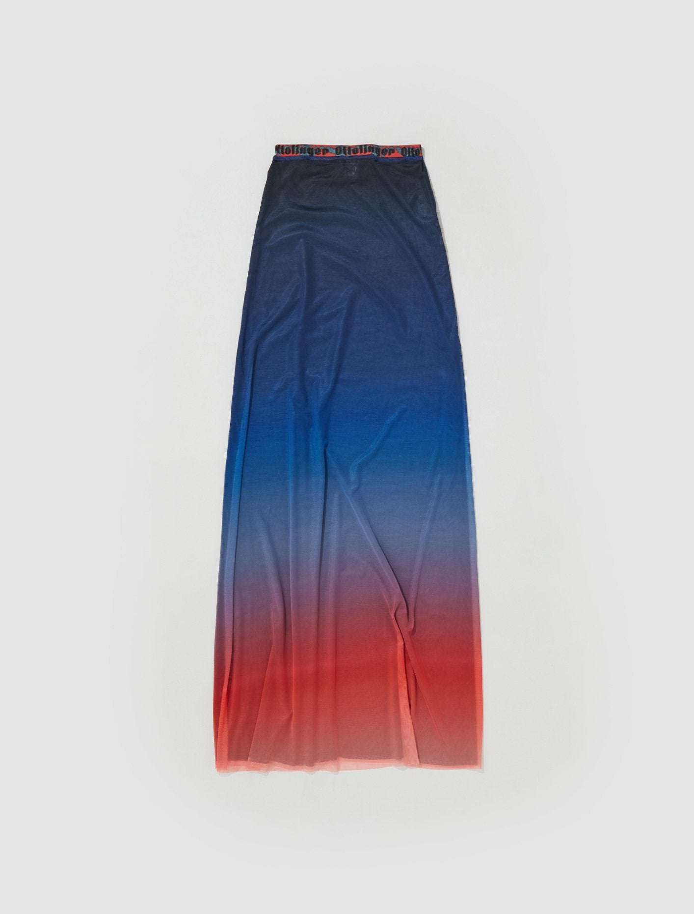 Mesh Maxi Skirt in Blueberry Fade