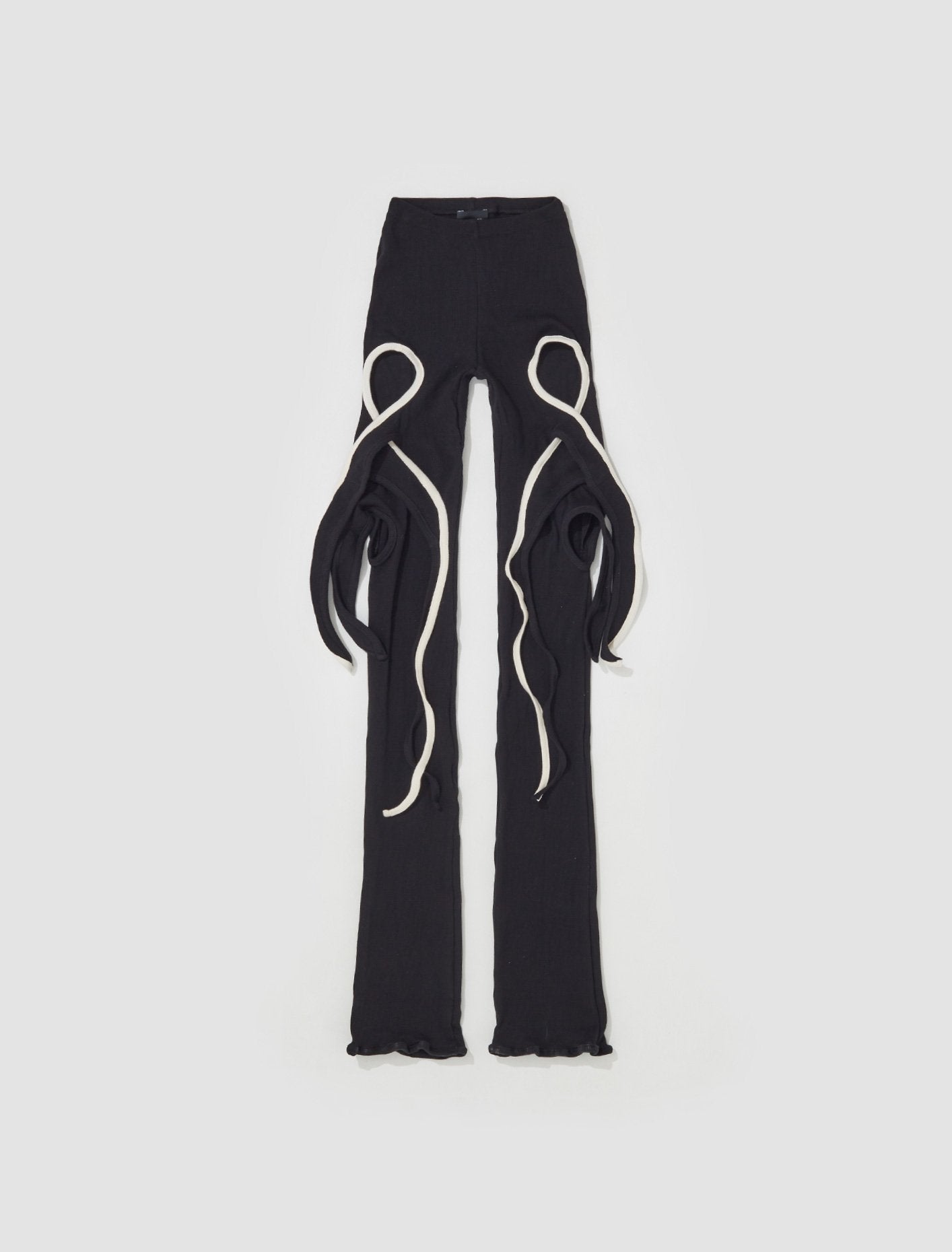 Otto Lounge Rib Wrap Leggings in Black