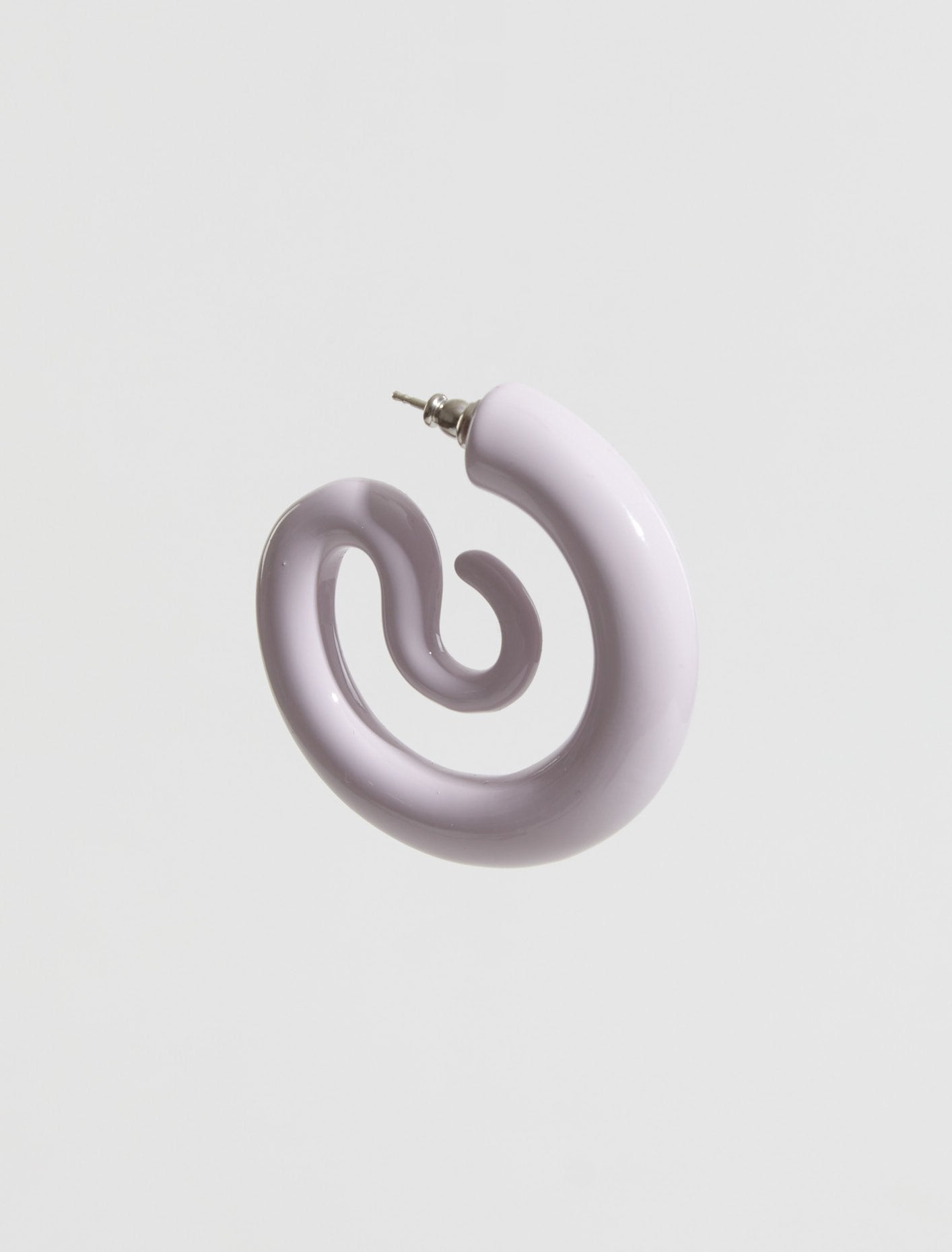 Medium Serpent Hoops in Lilac