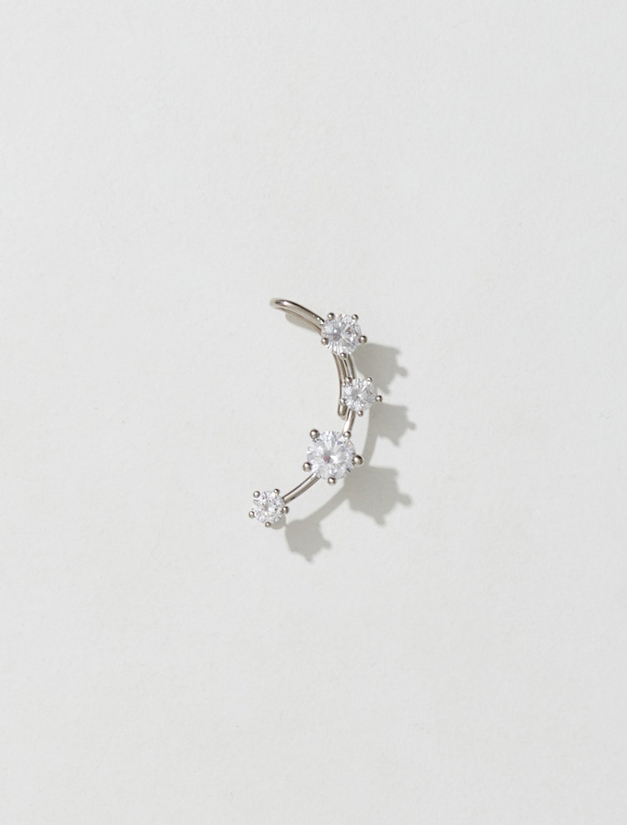 Diamanti Ear Cuff in Silver