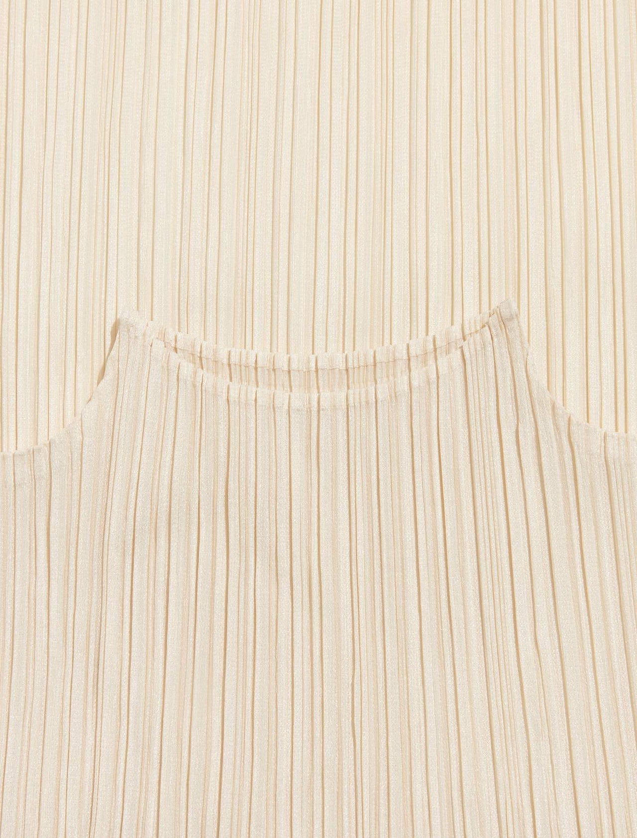 Pleated Shirt in Light Beige