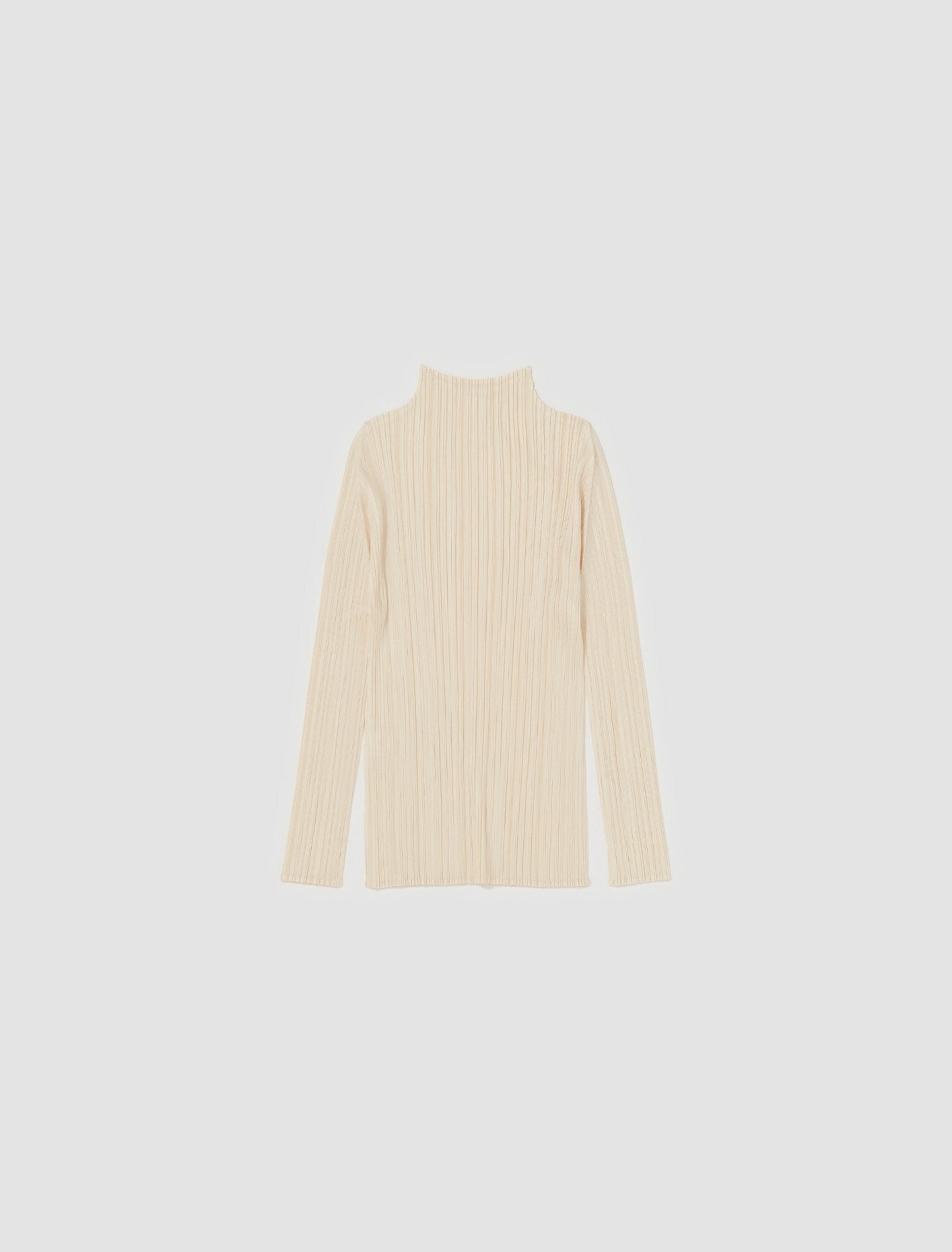 Pleated Shirt in Light Beige