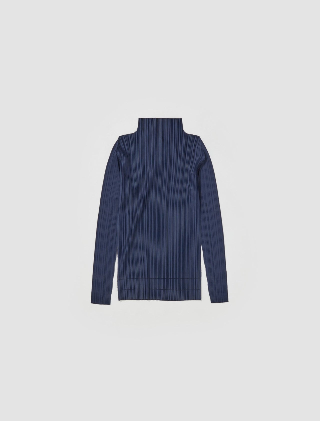 Pleated Shirt in Navy