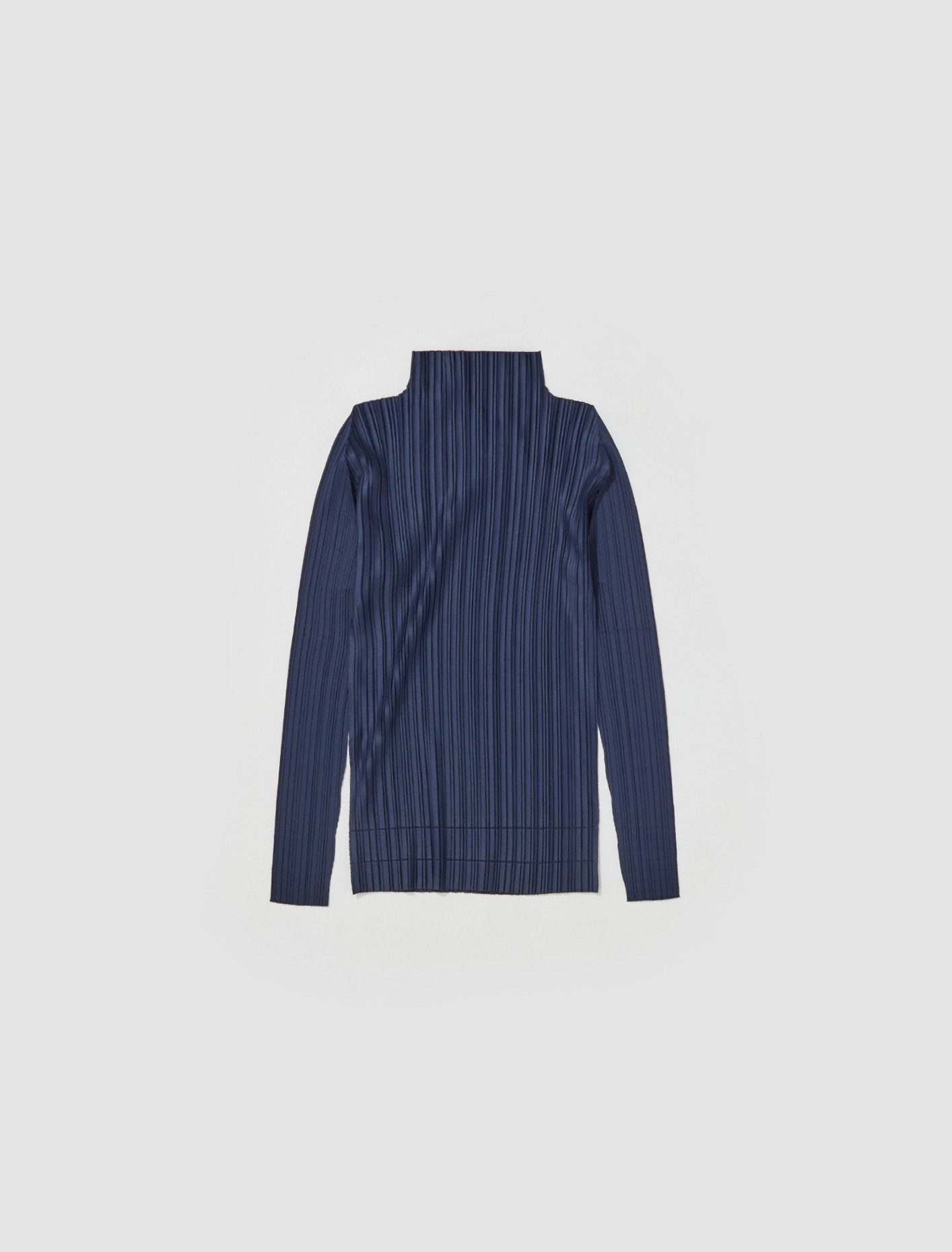 Pleated Shirt in Navy