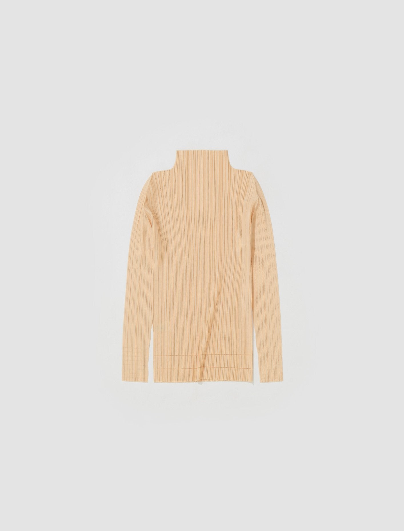 Pleated Shirt in Pale Orange