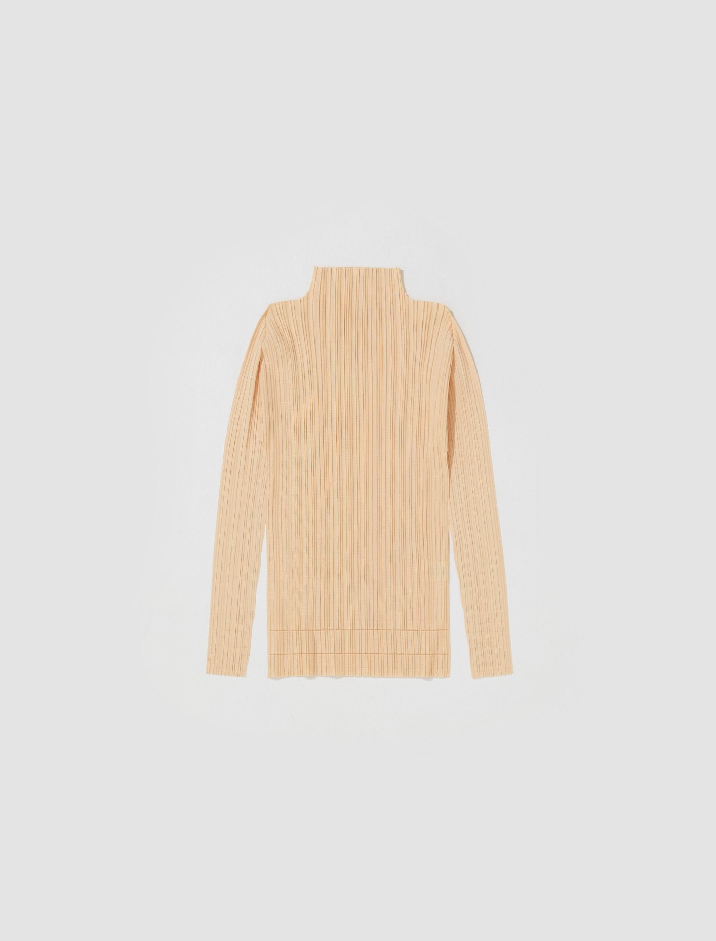 Pleated Shirt in Pale Orange