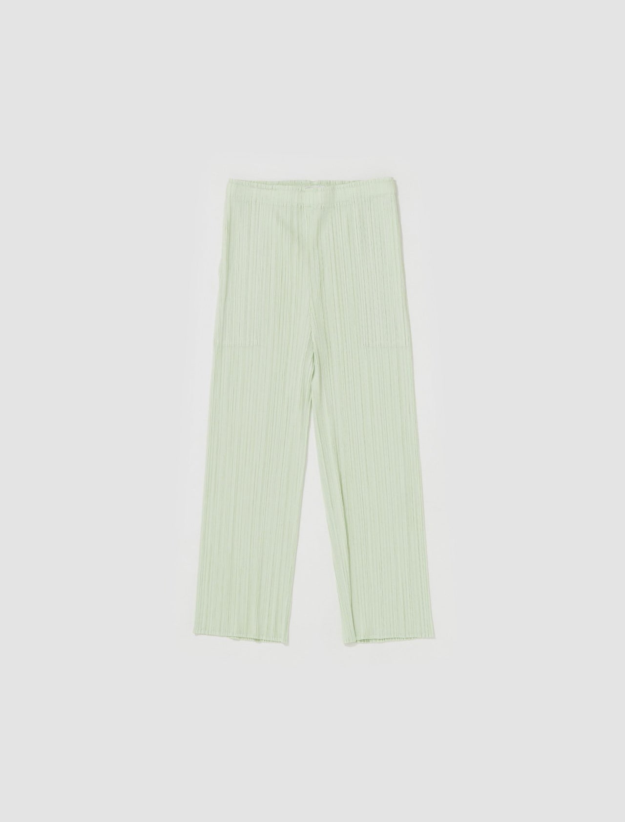 Pleated Trousers in Pastel Green