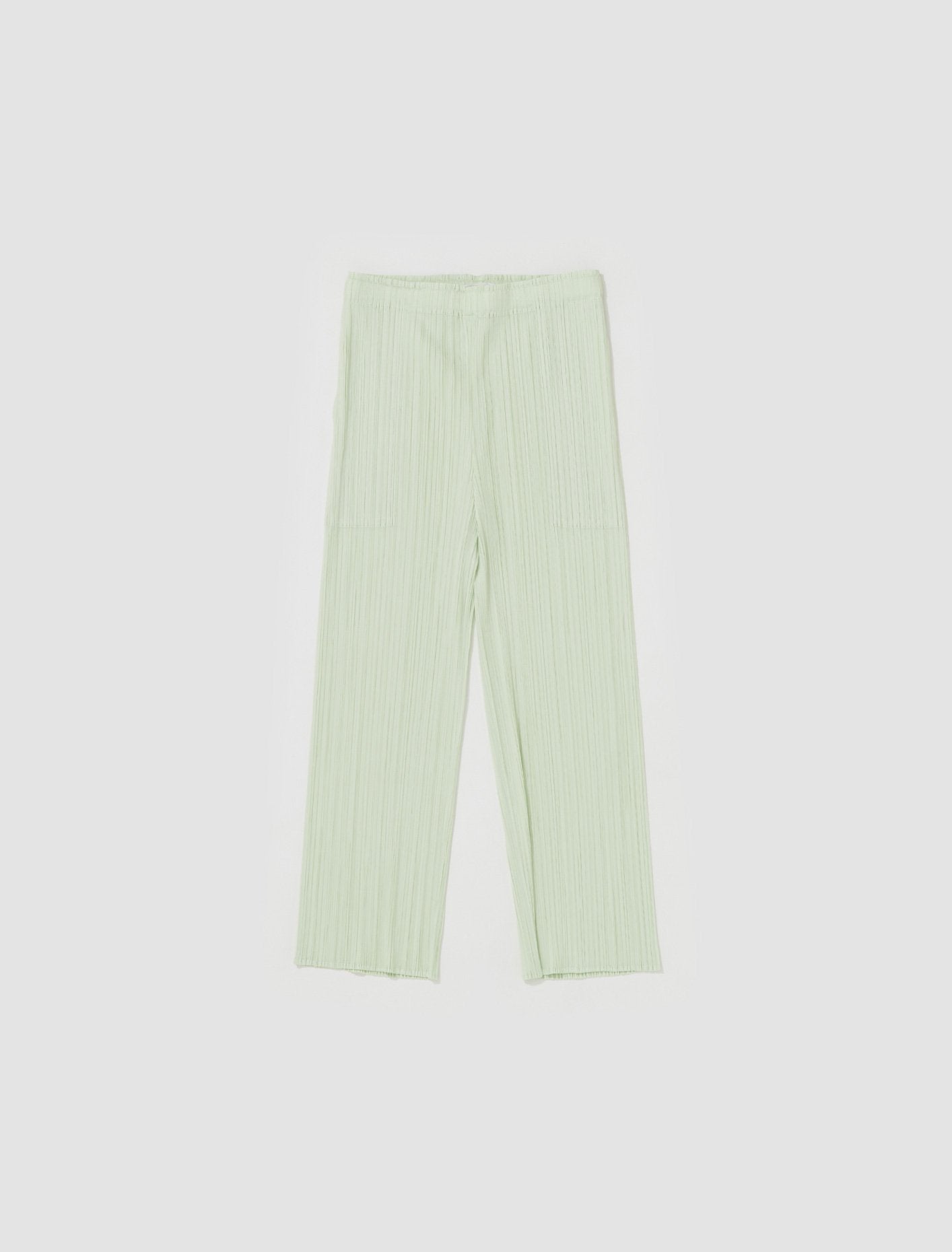 Pleated Trousers in Pastel Green