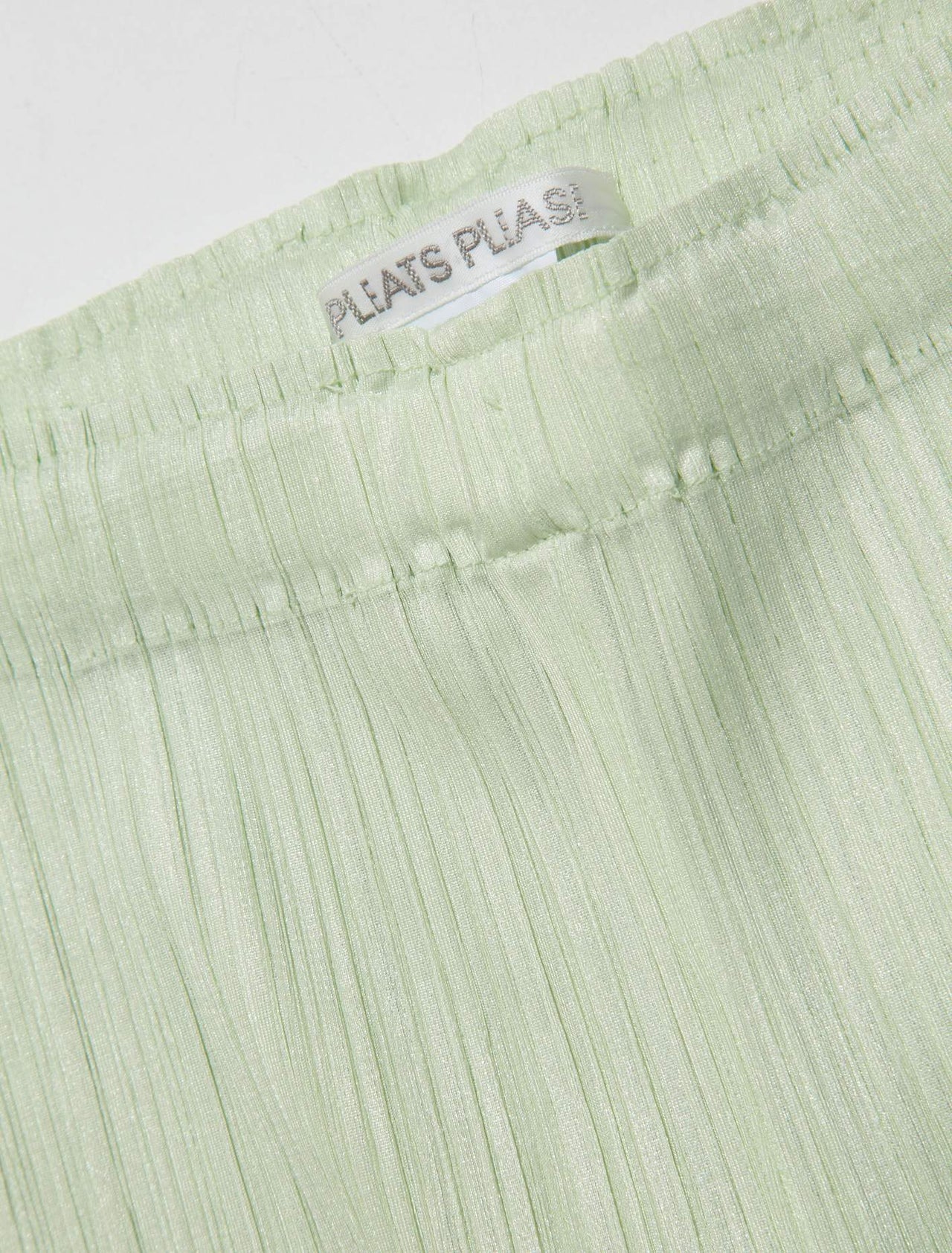 Pleated Trousers in Pastel Green