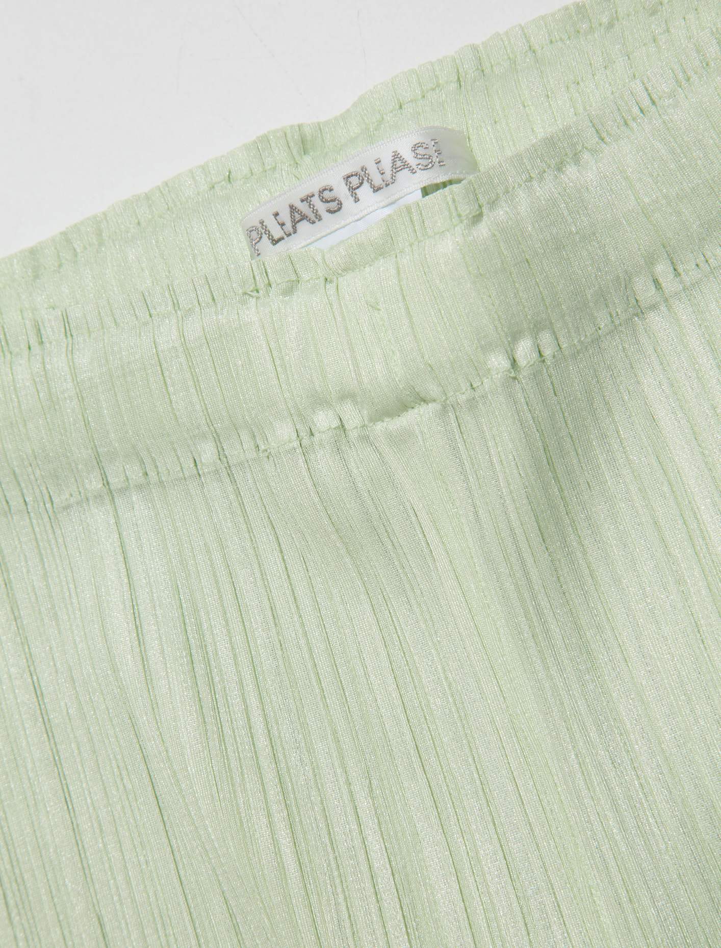 Pleated Trousers in Pastel Green