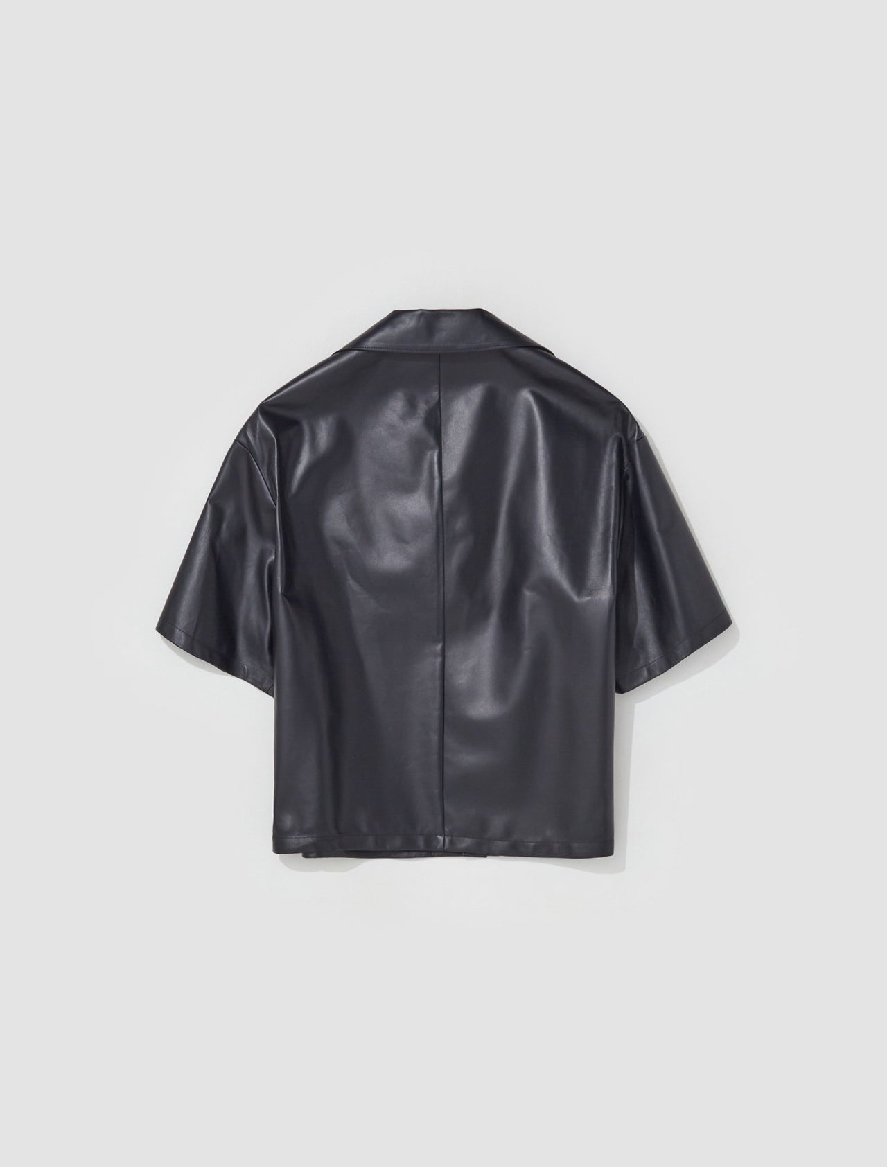 Nappa Leather Shirt in Black