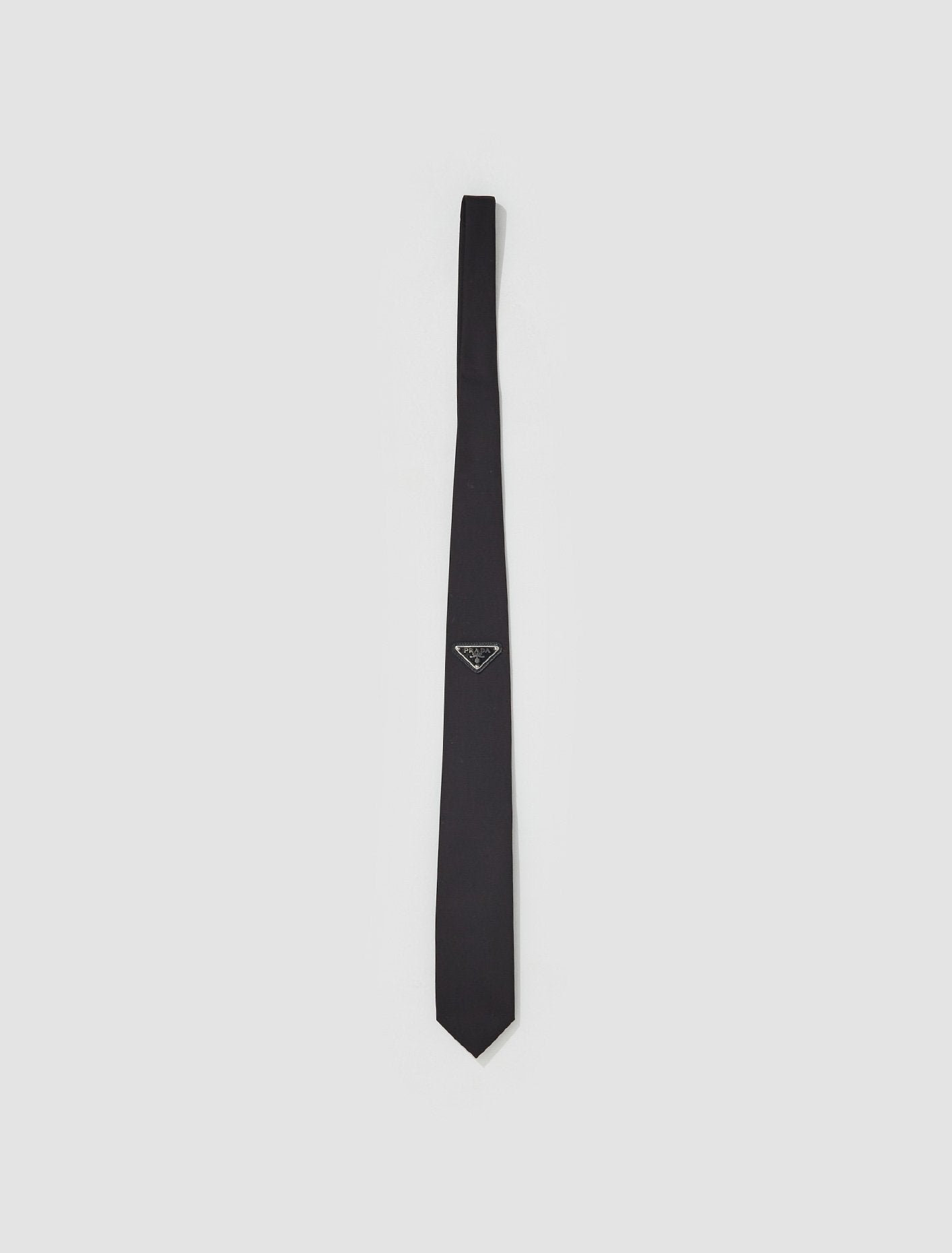 Re-Nylon Gabardine Tie in Black