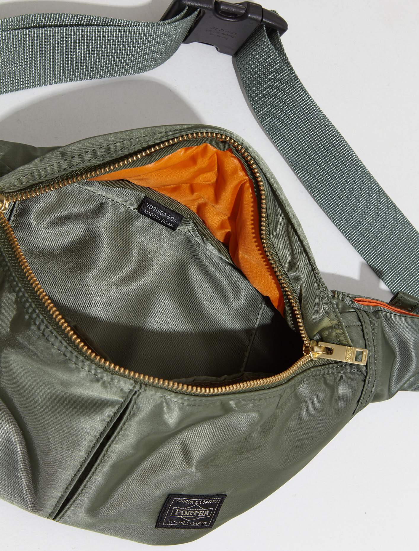 Small Tanker Waist Bag in Sage Green