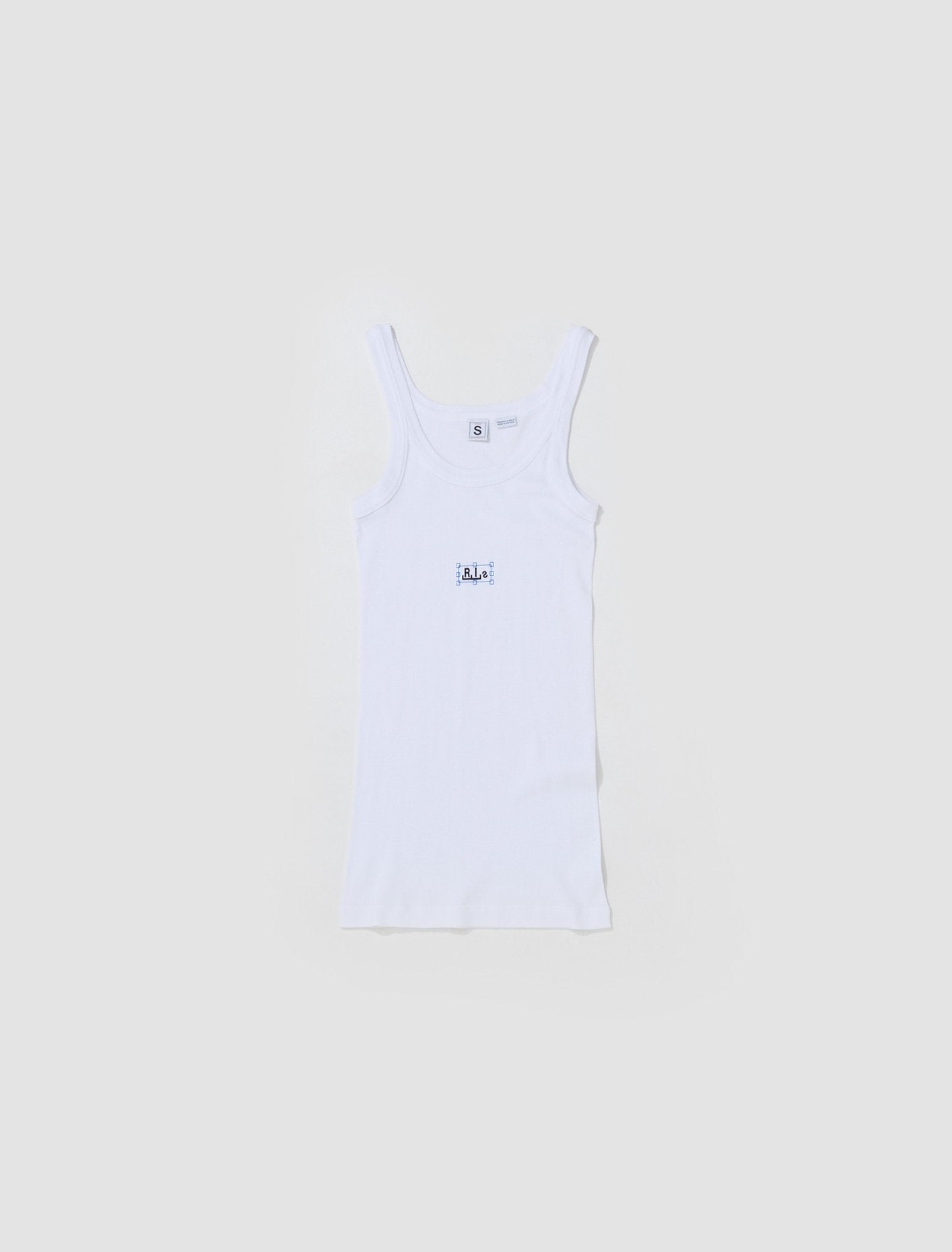 Logo Rib Tanktop in White